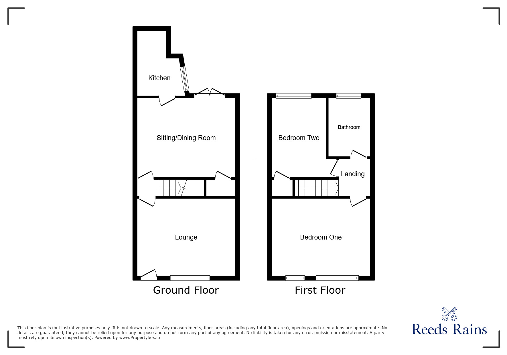 Floorplan of 2 bedroom Mid Terrace House to rent, Birtles Avenue, Stockport, Greater Manchester, SK5