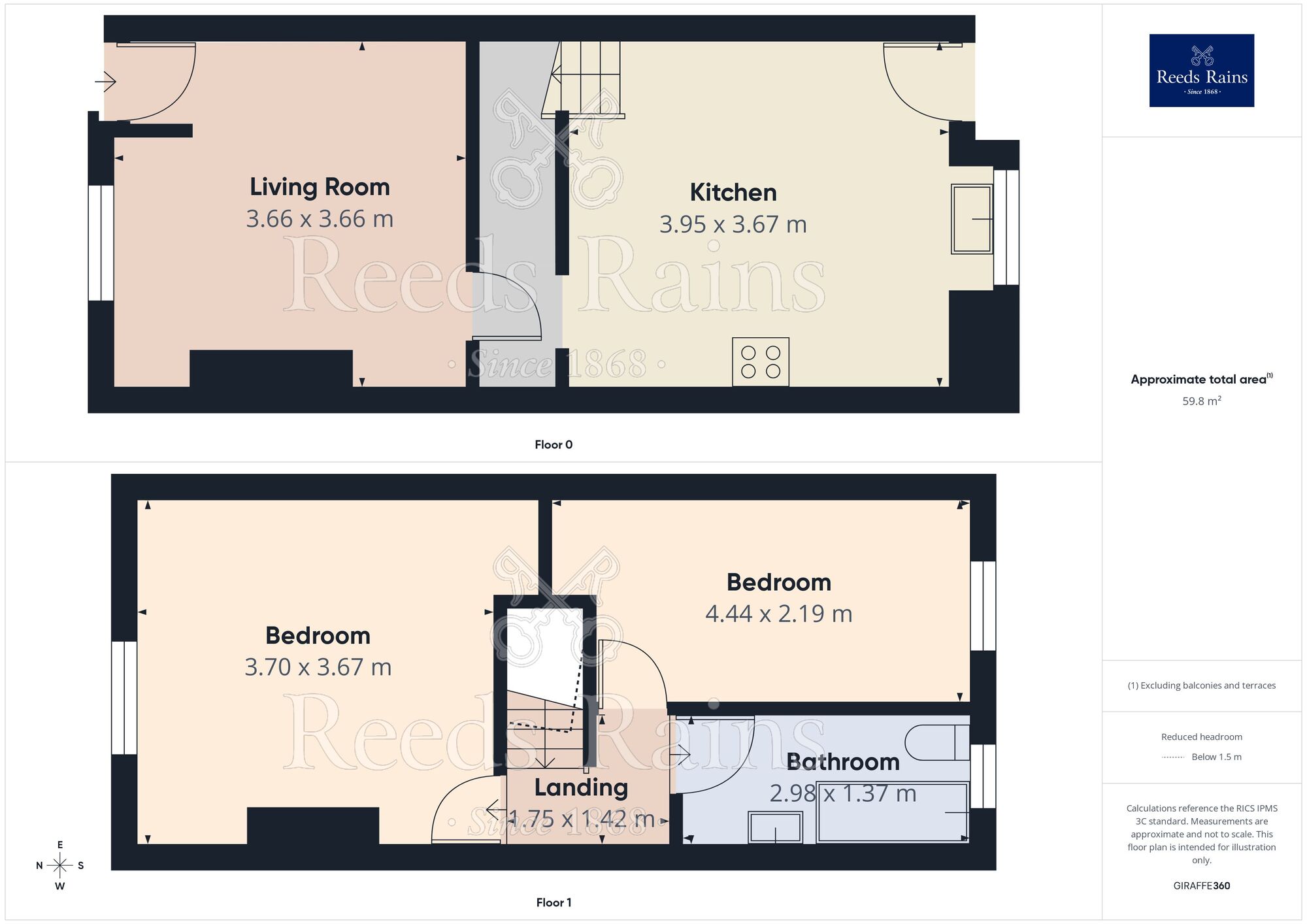 Floorplan of 2 bedroom Mid Terrace House for sale, Hobson Street, Stockport, Greater Manchester, SK5