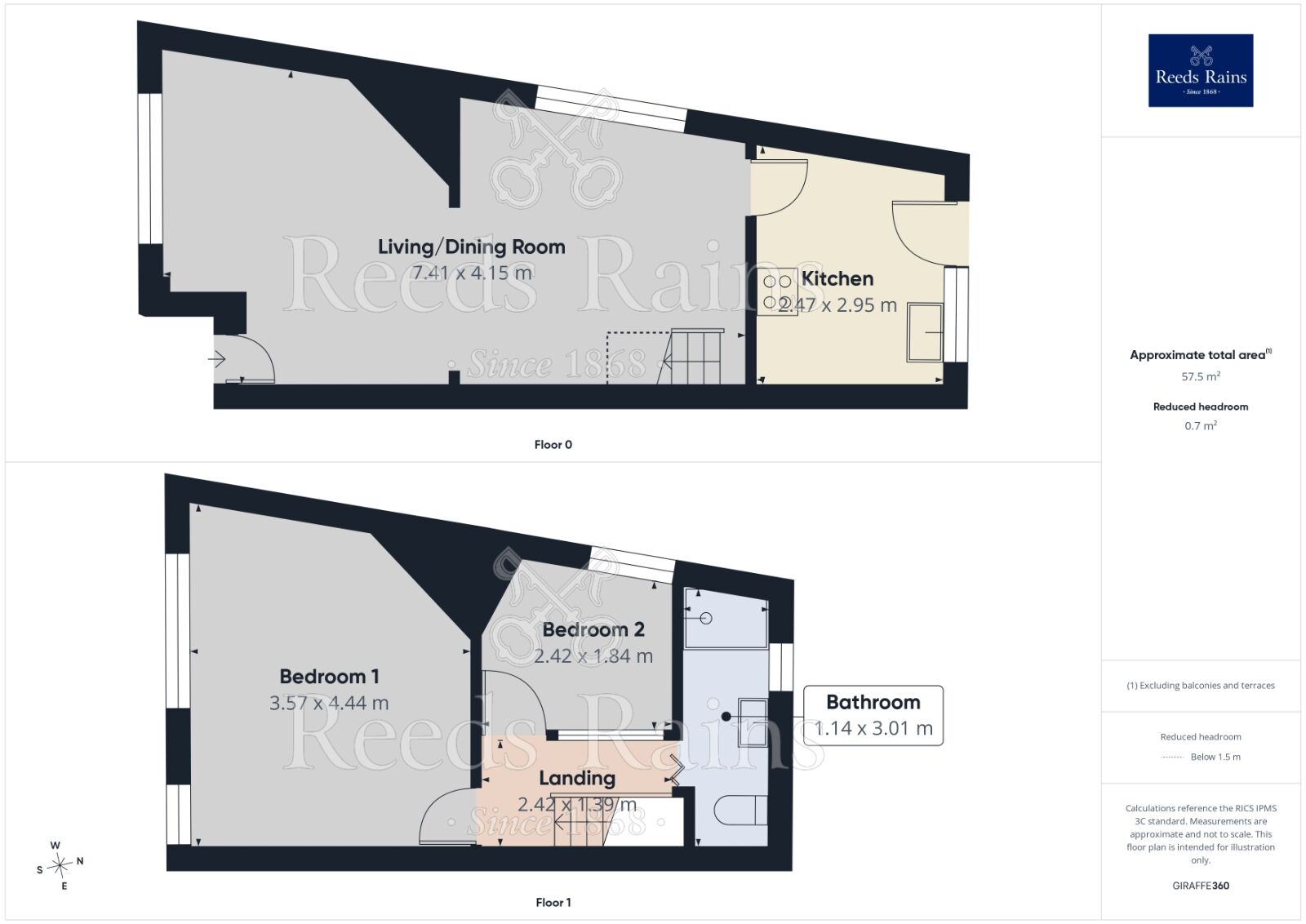 Floorplan of 2 bedroom End Terrace House to rent, Salisbury Street, Stockport, Greater Manchester, SK5