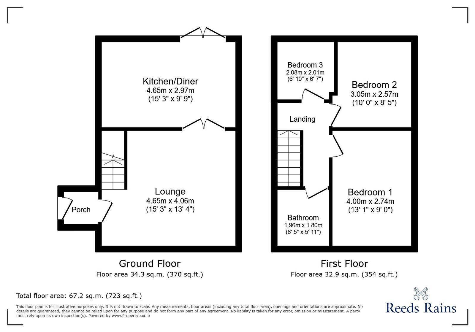 Floorplan of 3 bedroom Semi Detached House for sale, Three Acres Drive, Stockport, Greater Manchester, SK5