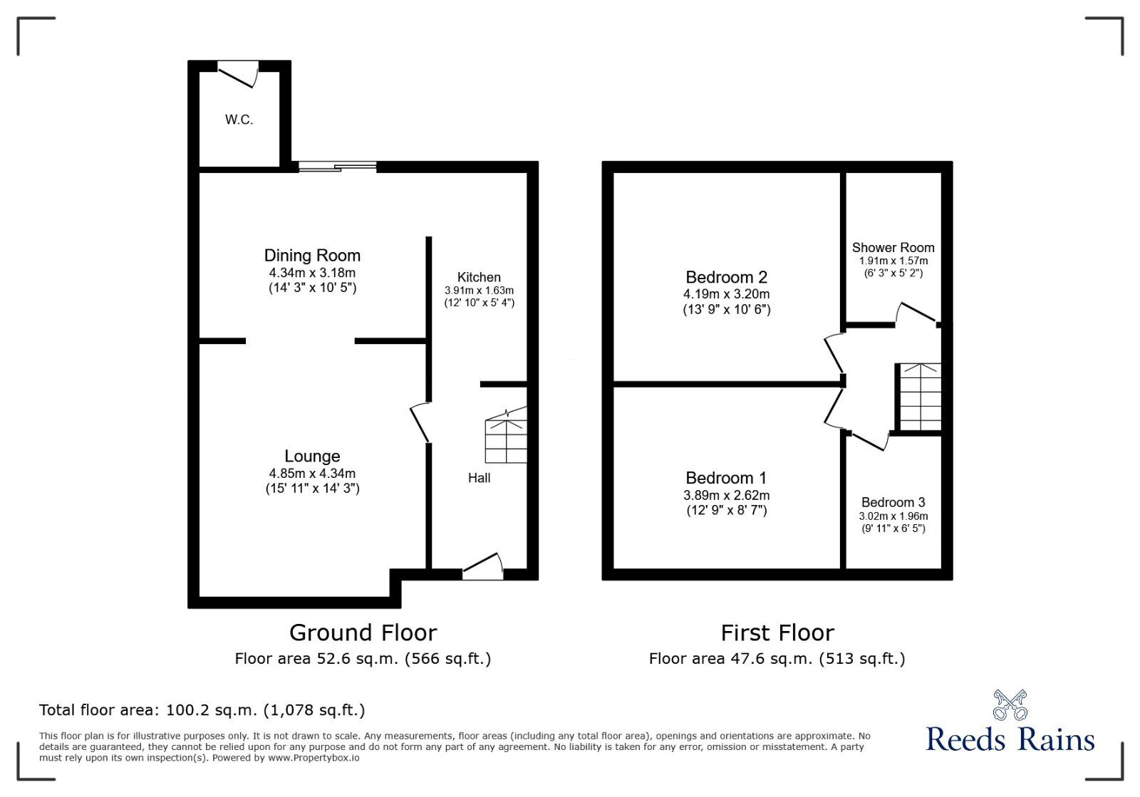Floorplan of 3 bedroom Mid Terrace House for sale, Longford Street, Manchester, Greater Manchester, M18