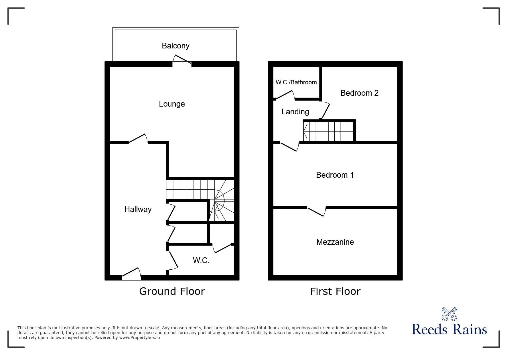 Floorplan of 2 bedroom  Flat to rent, Houldsworth Street, Reddish, Greater Manchester, SK5