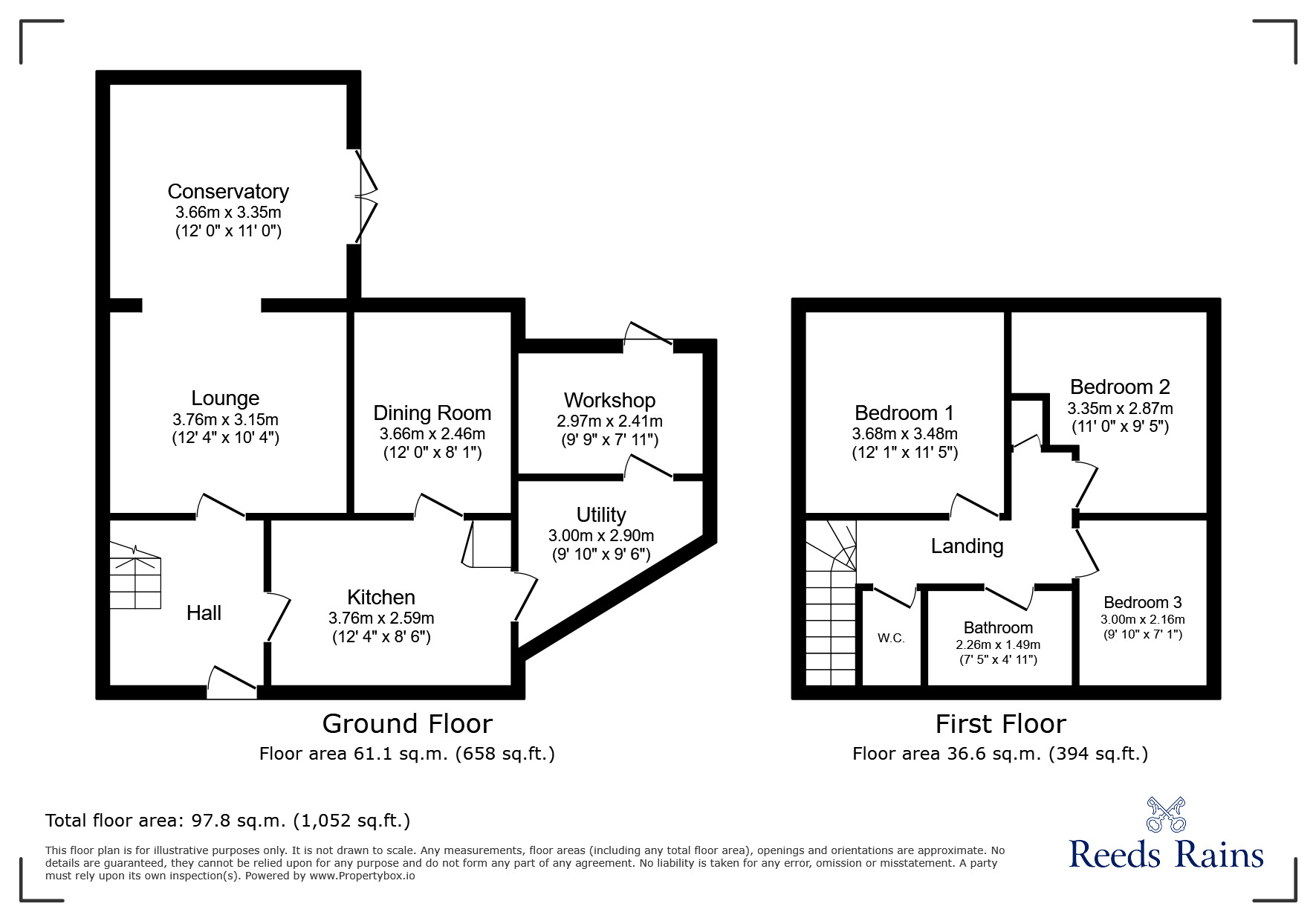 Floorplan of 3 bedroom Semi Detached House for sale, Gorseway, Stockport, Greater Manchester, SK5