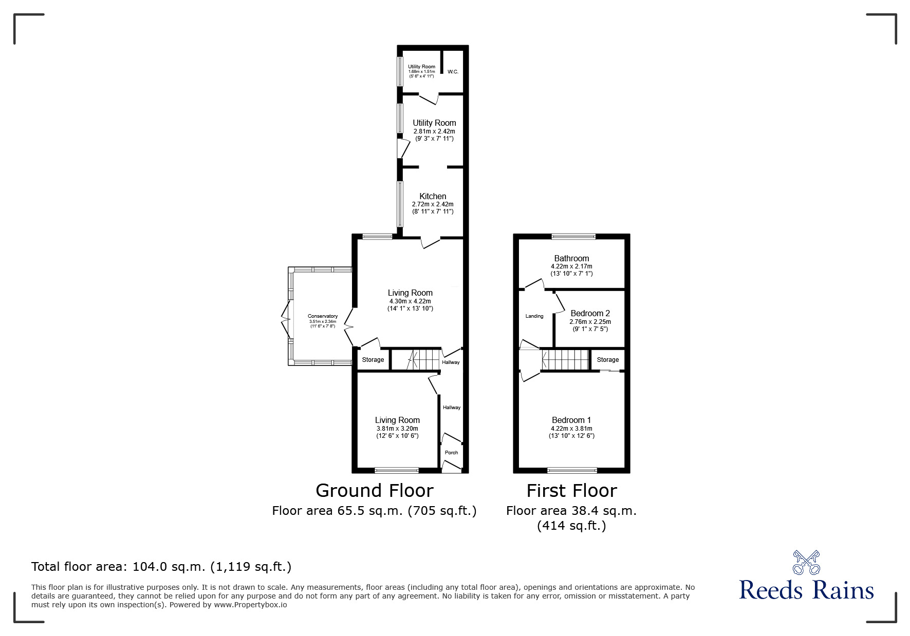 Floorplan of 2 bedroom End Terrace House for sale, Violet Street, Manchester, Greater Manchester, M18