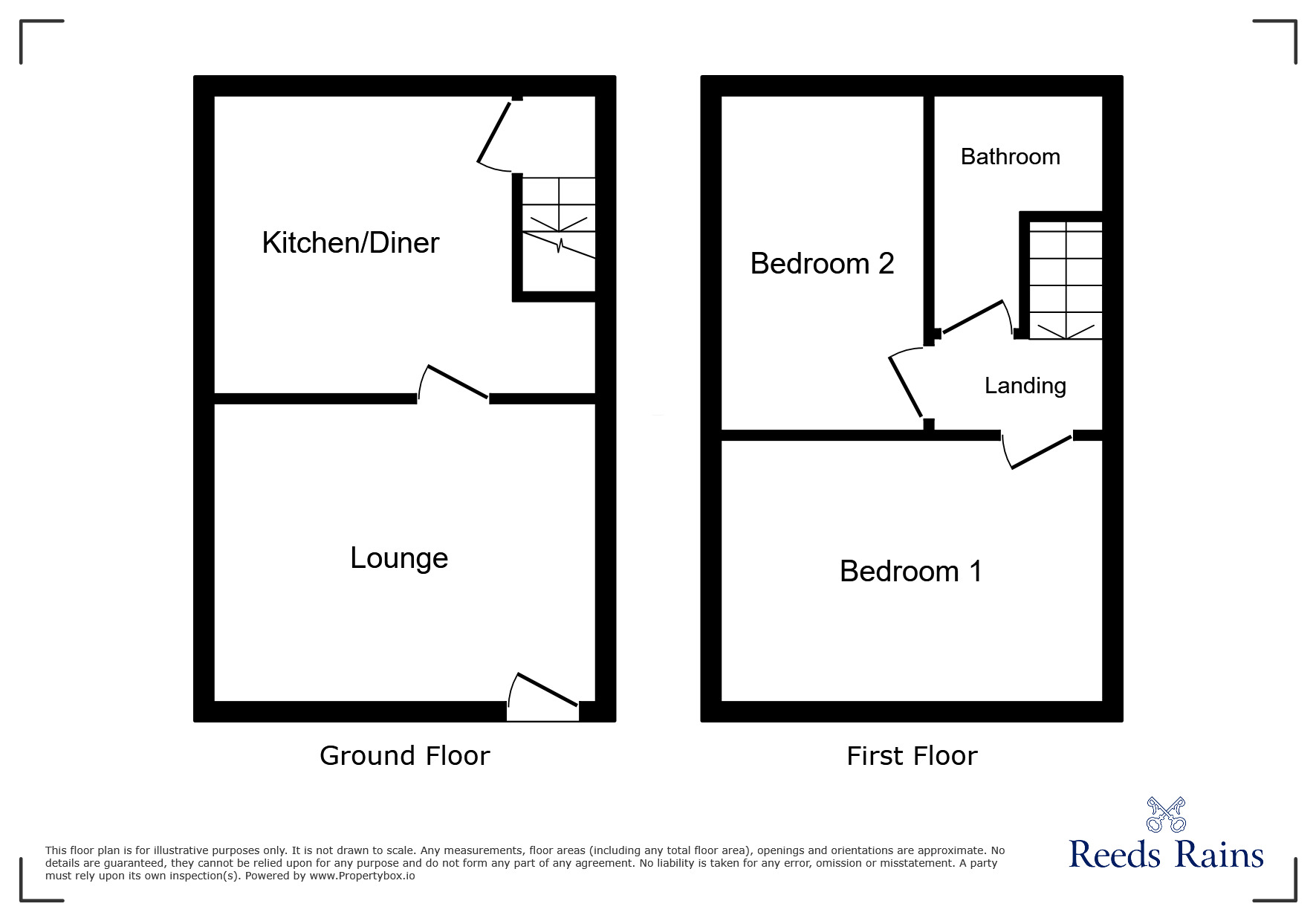 Floorplan of 2 bedroom Mid Terrace House to rent, Reuben Street, Stockport, Greater Manchester, SK4