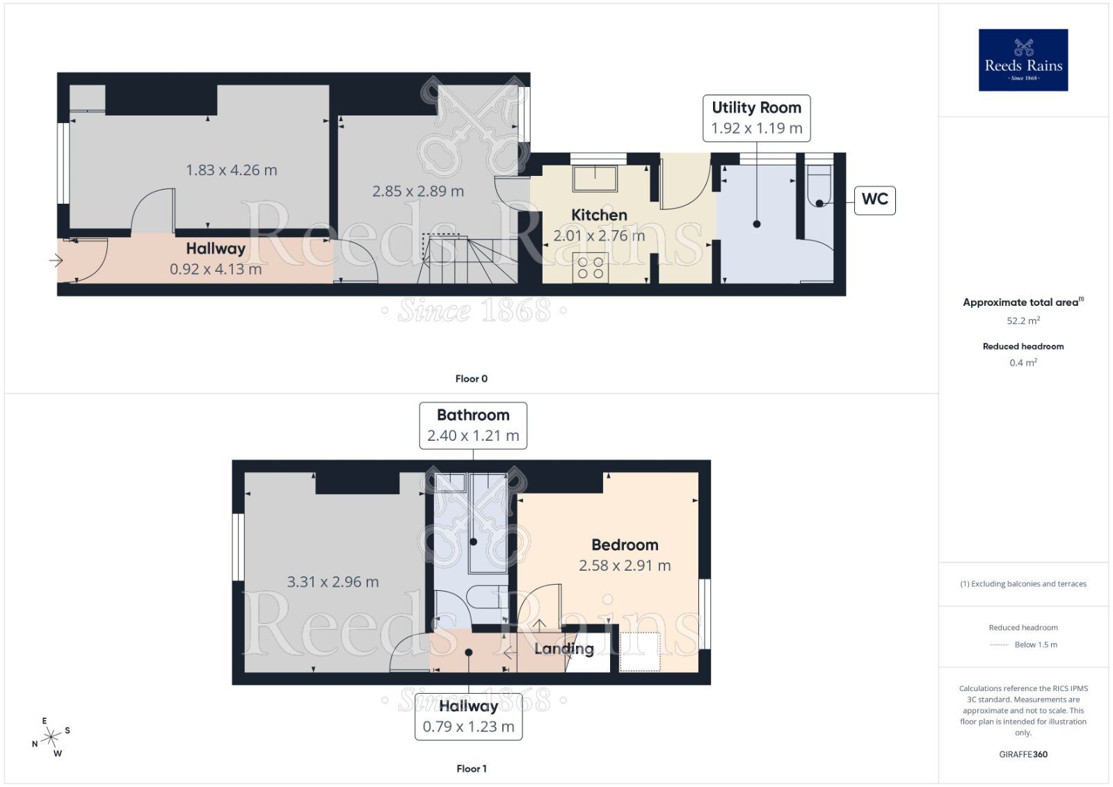 Floorplan of 2 bedroom House to rent, Ainsdale Street, Manchester, Greater Manchester, M12
