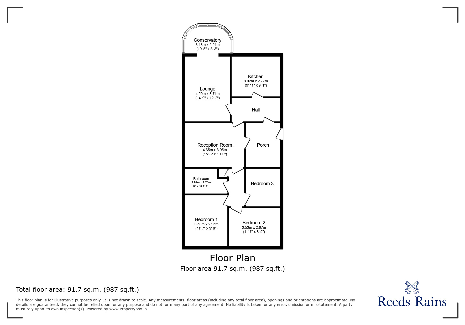 Floorplan of 3 bedroom Detached Bungalow for sale, Hollow Vale Drive, Reddish Vale, Greater Manchester, SK5