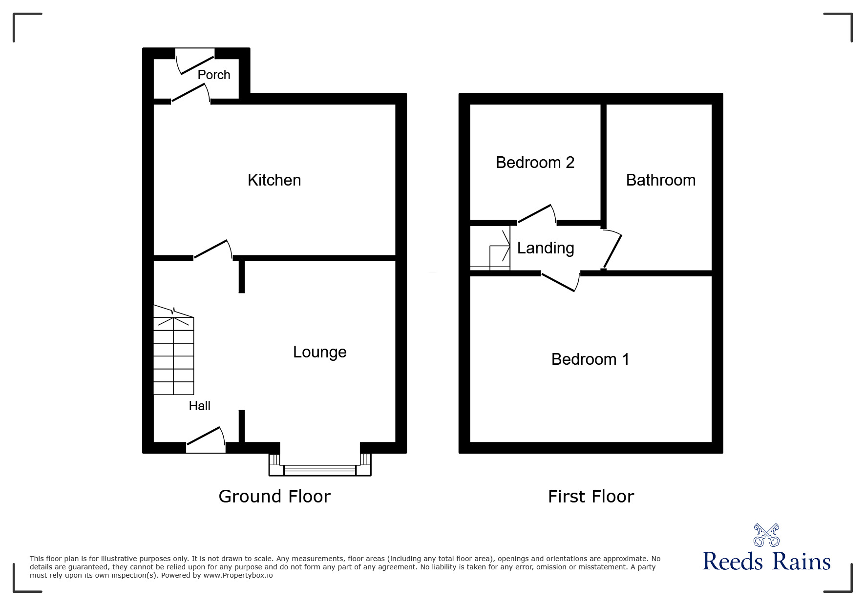 Floorplan of 2 bedroom Mid Terrace House to rent, Greenway Avenue, Manchester, Greater Manchester, M19