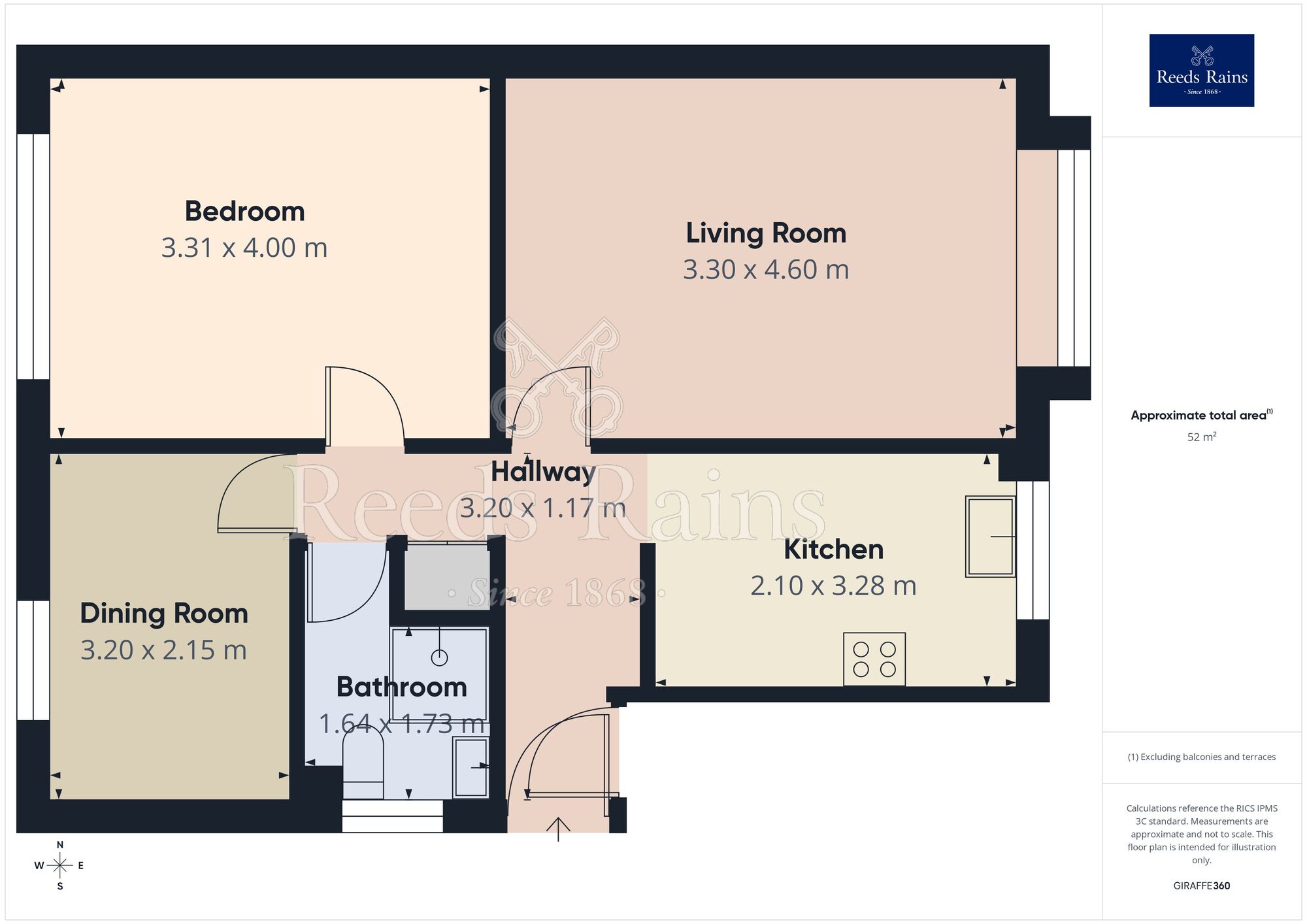 Floorplan of 2 bedroom Flat for sale, Broomfield Drive, Stockport, Greater Manchester, SK5