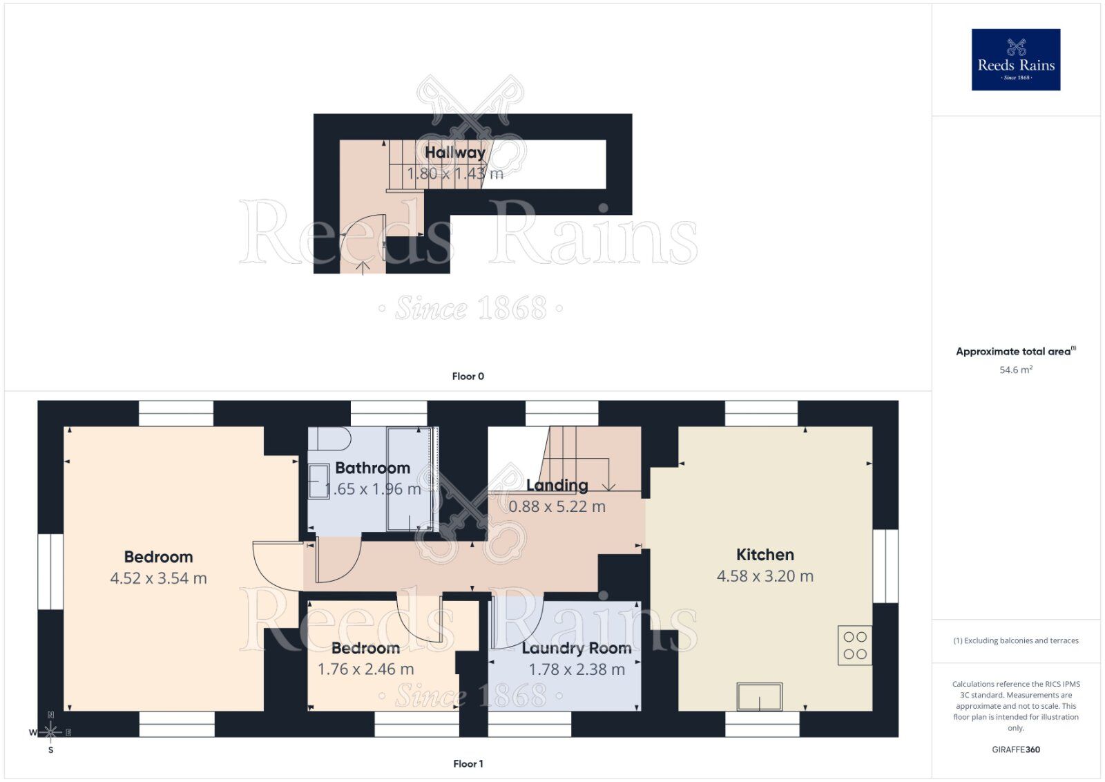 Floorplan of 2 bedroom Flat for sale, Stanley Grove, Manchester, Greater Manchester, M18