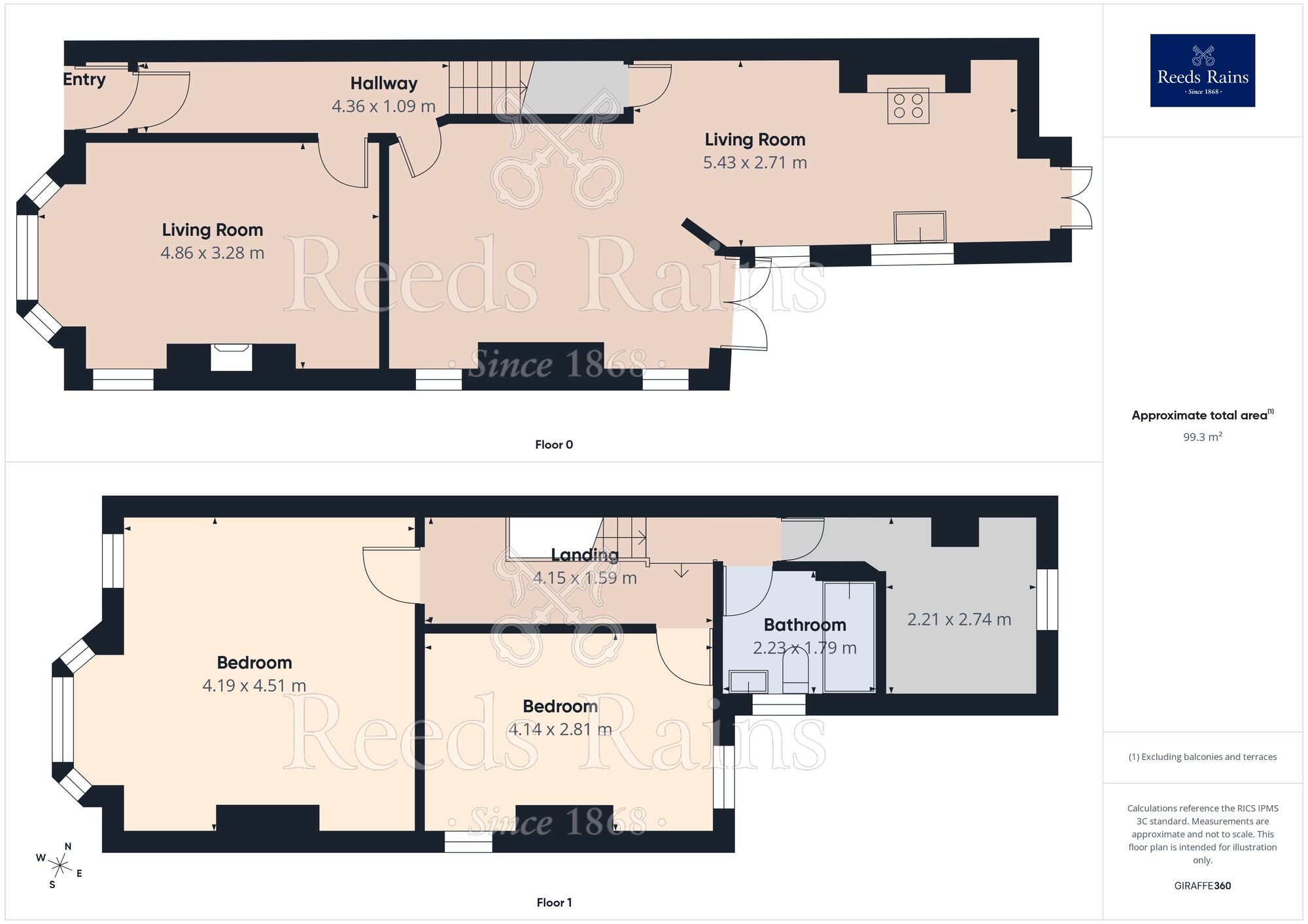 Floorplan of 3 bedroom Semi Detached House for sale, Thornley Lane North, Stockport, Greater Manchester, SK5