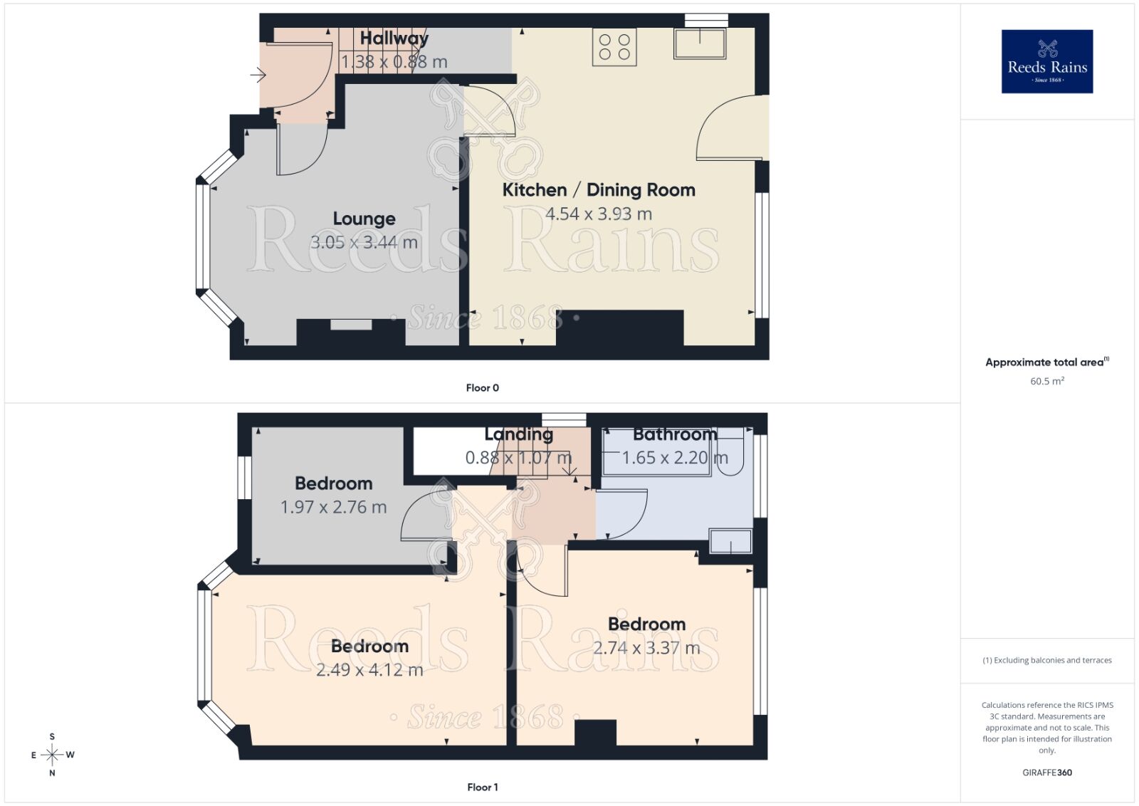 Floorplan of 3 bedroom Semi Detached House for sale, Rowood Avenue, Reddish, Greater Manchester, SK5