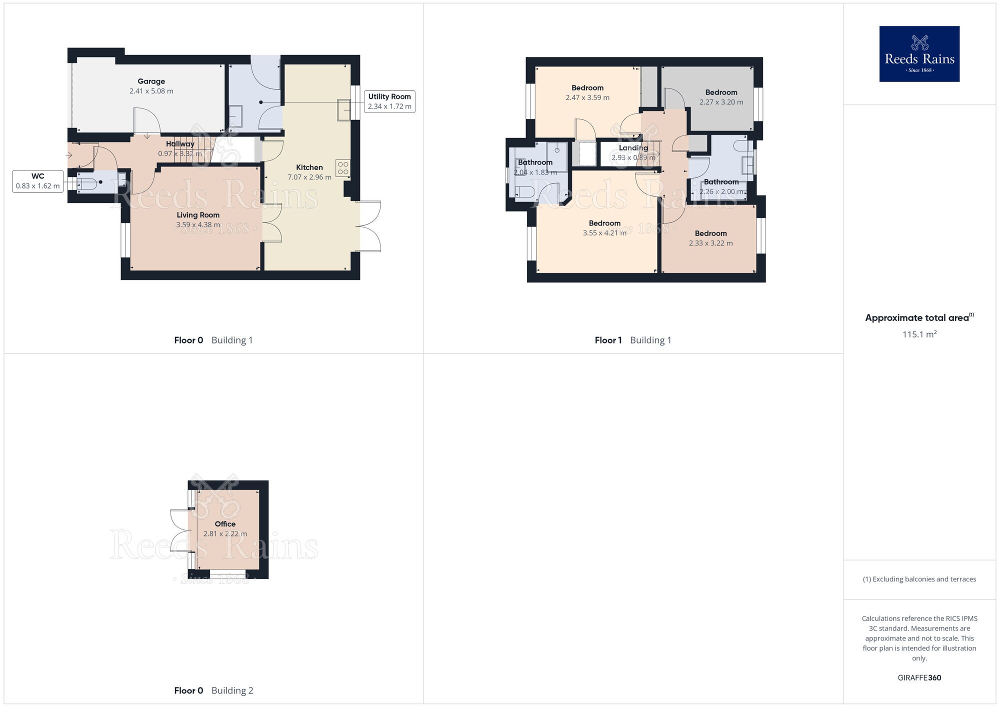 Floorplan of 4 bedroom Detached House for sale, Merton Crescent, Heaton Moor, Greater Manchester, SK4
