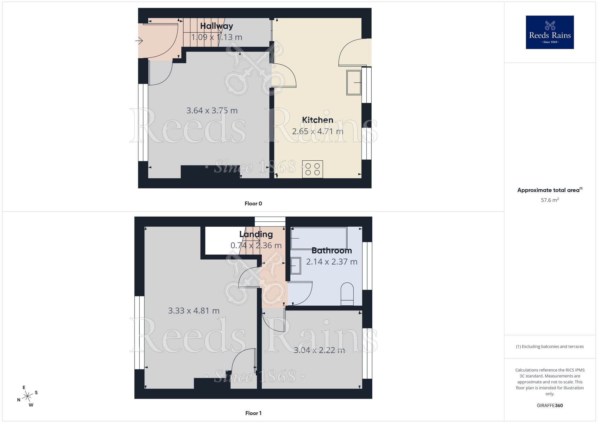 Floorplan of 2 bedroom End Terrace House for sale, Leamington Road, Stockport, Greater Manchester, SK5