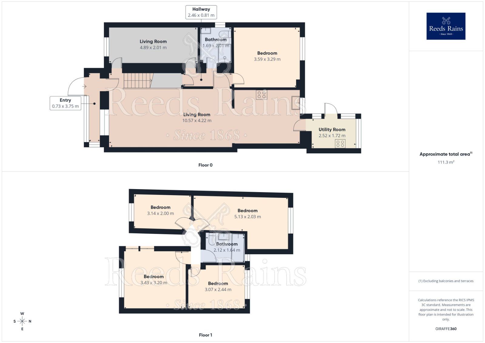 Floorplan of 5 bedroom Semi Detached House for sale, Neenton Square, Manchester, Greater Manchester, M12
