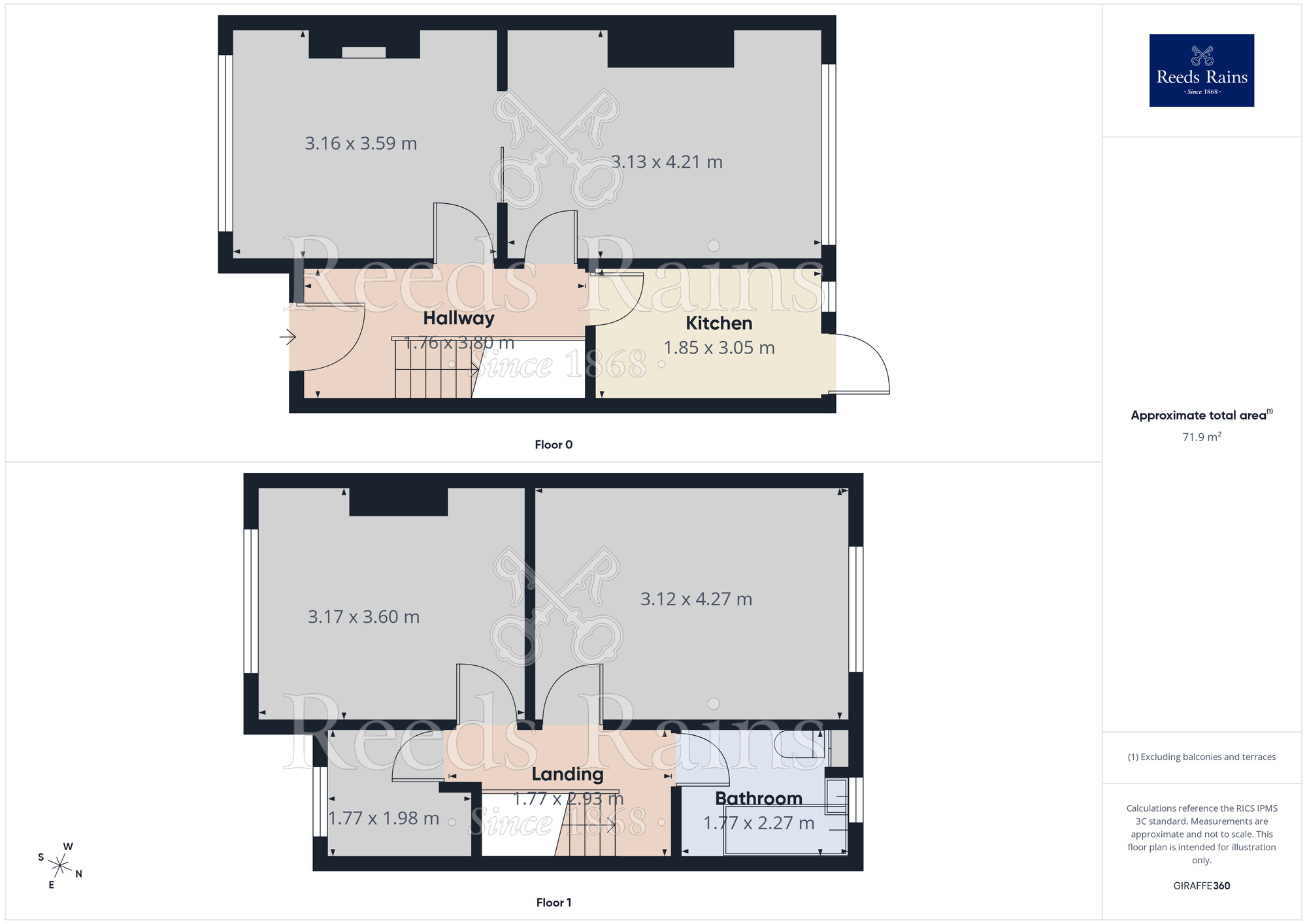 Floorplan of 3 bedroom Semi Detached House to rent, Burnfield Road, Stockport, Greater Manchester, SK5