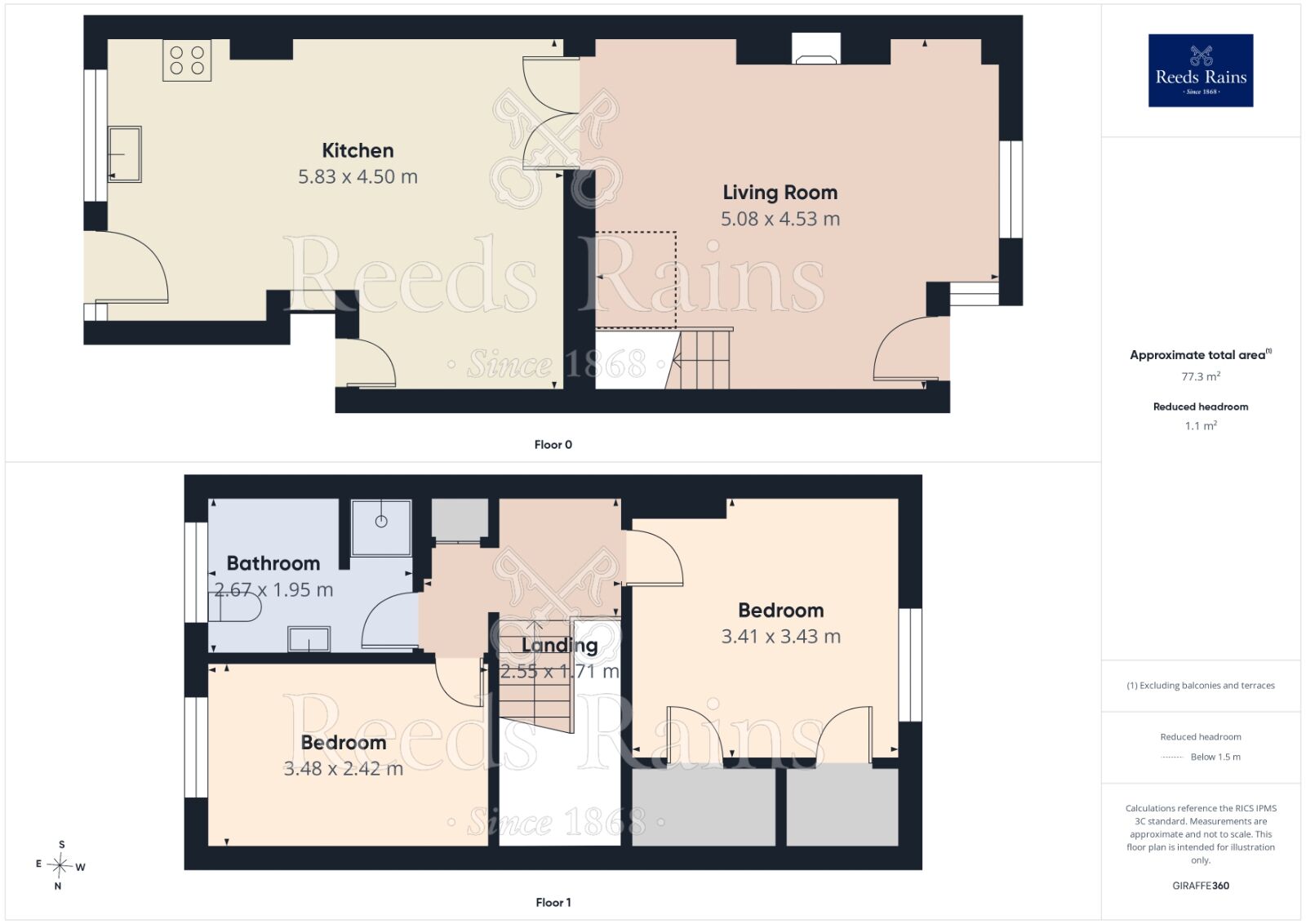 Floorplan of 2 bedroom Mid Terrace House for sale, Broadstone Road, Stockport, Greater Manchester, SK4