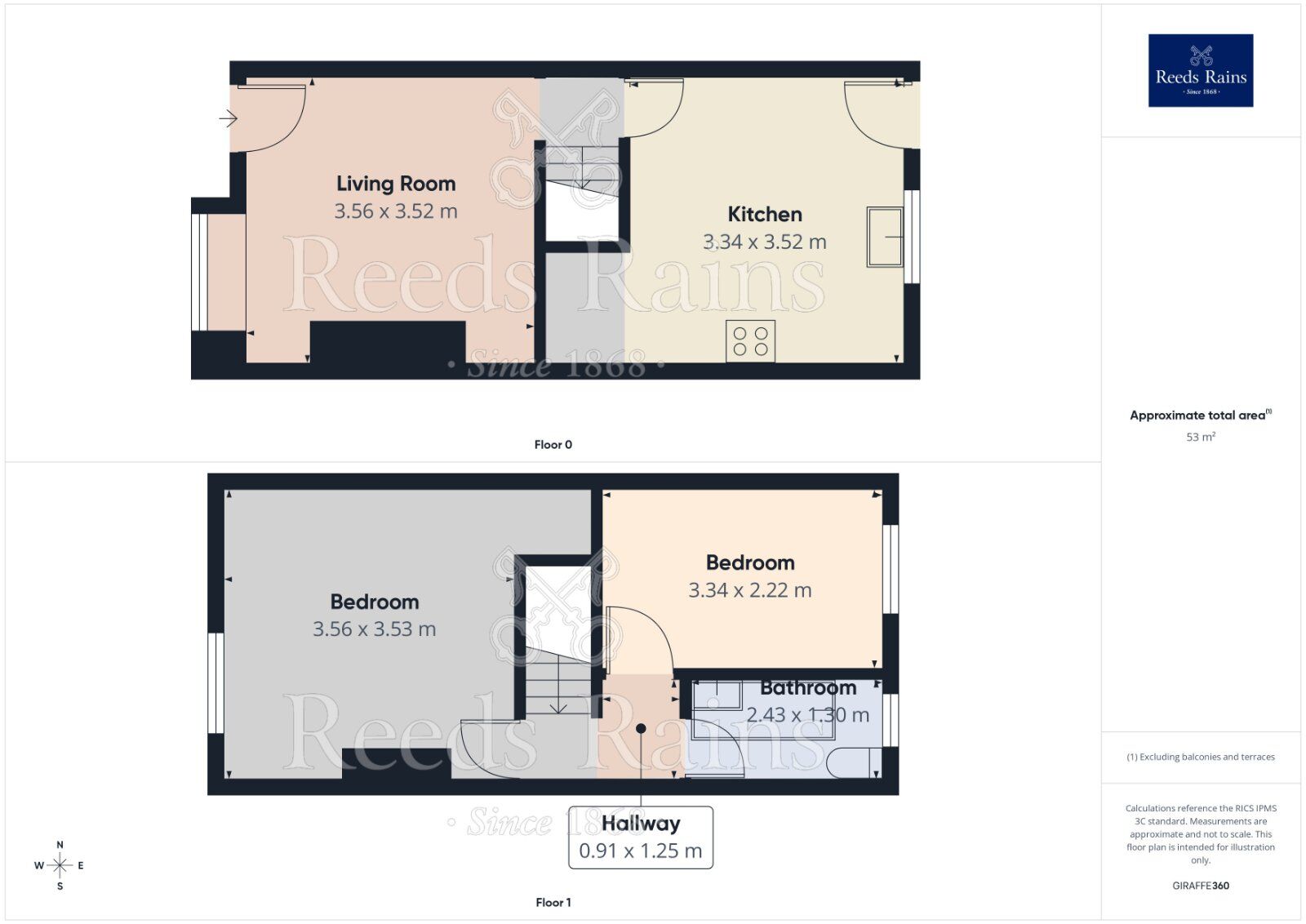 Floorplan of 2 bedroom Mid Terrace House for sale, Agnes Street, Manchester, Greater Manchester, M19