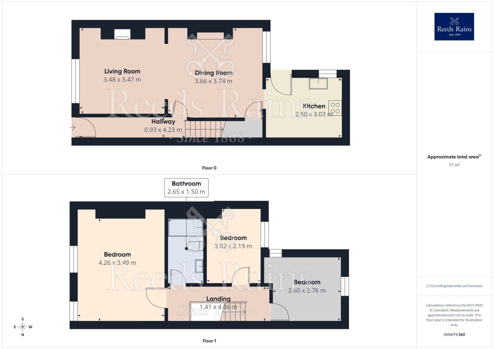 Floorplan of 3 bedroom Mid Terrace House for sale, Stanhope Street, Greater Manchester, SK5
