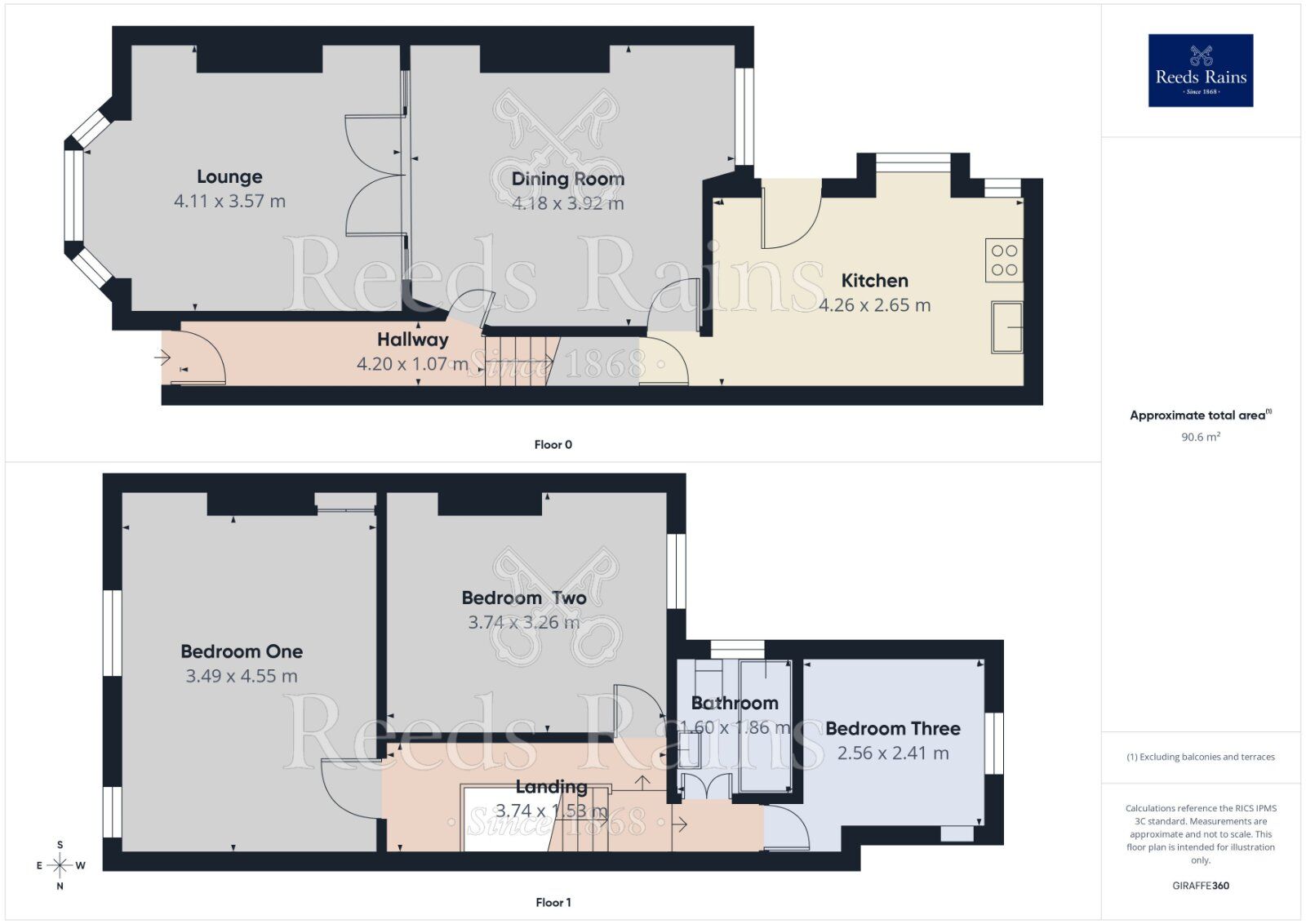 Floorplan of 3 bedroom Mid Terrace House for sale, Hengist Street, Manchester, Greater Manchester, M18