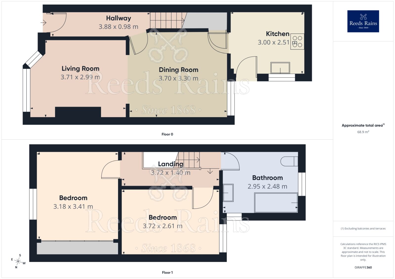 Floorplan of 2 bedroom Mid Terrace House for sale, Carfax Street, Manchester, Greater Manchester, M18