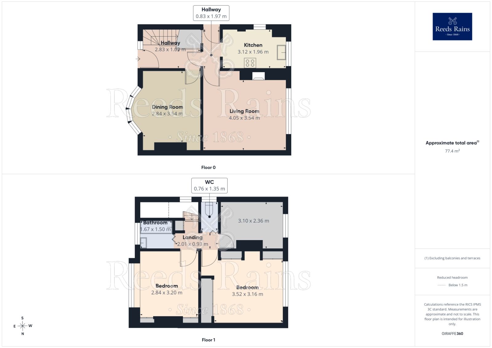 Floorplan of 3 bedroom Semi Detached House for sale, Mount Road, Manchester, M19