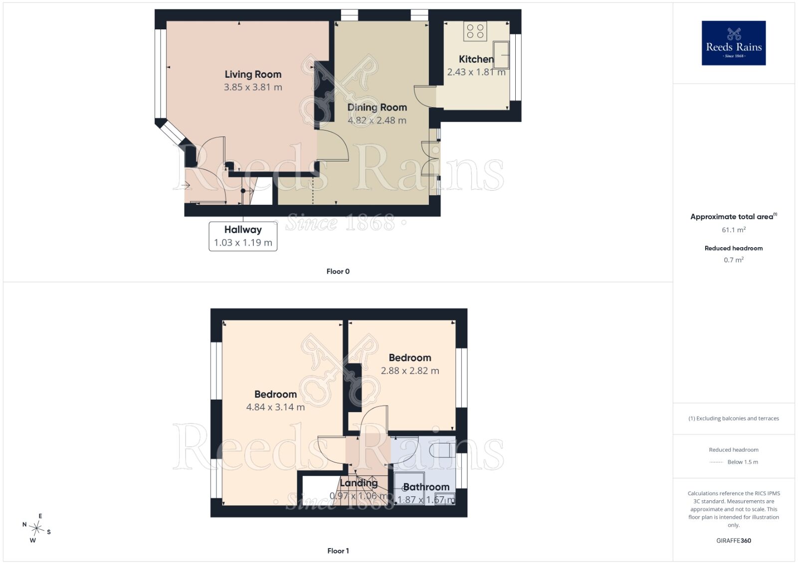 Floorplan of 2 bedroom End Terrace House for sale, Boscombe Street, Stockport, Greater Manchester, SK5