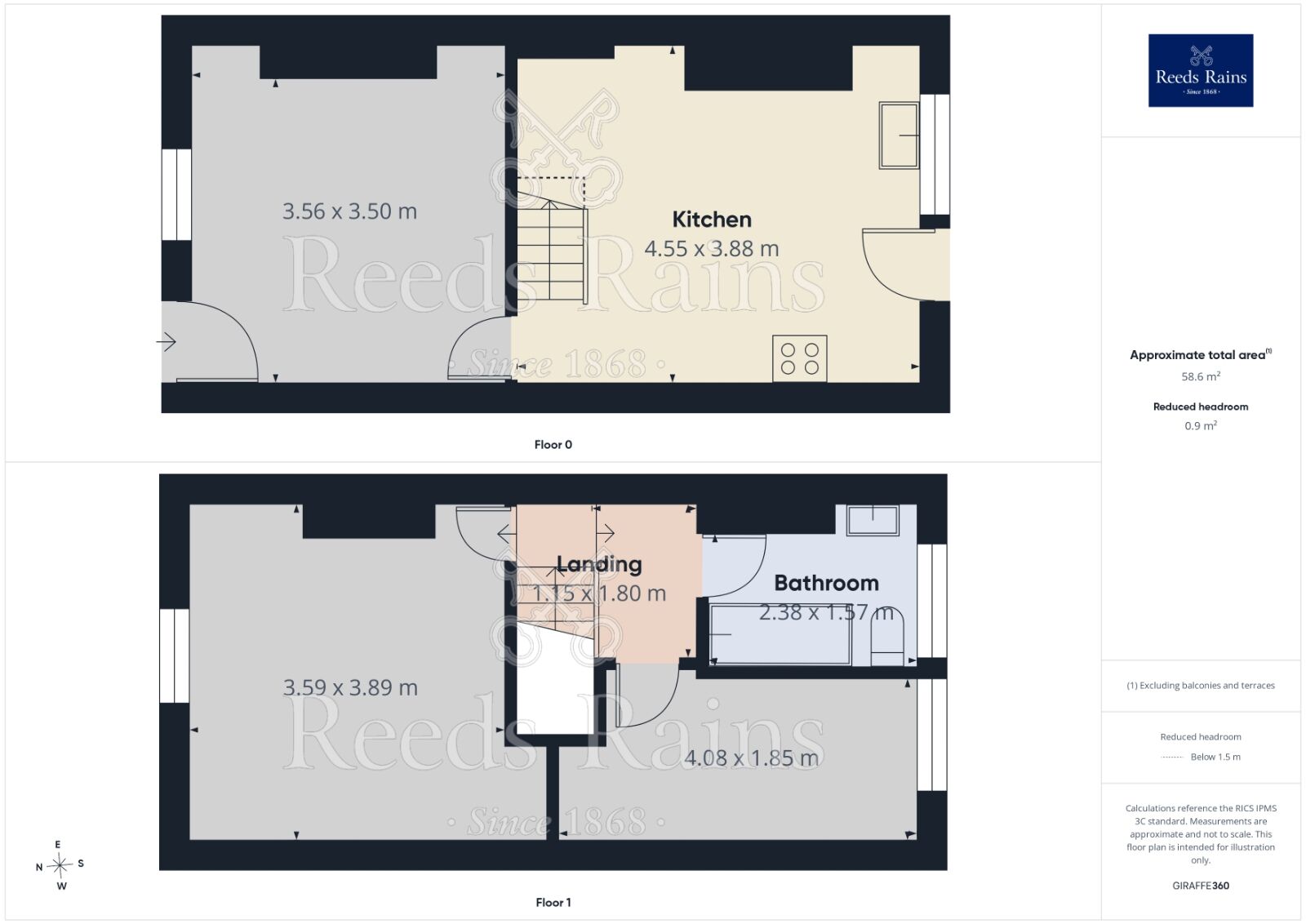 Floorplan of 2 bedroom Mid Terrace House to rent, Williamson Street, Stockport, Greater Manchester, SK5