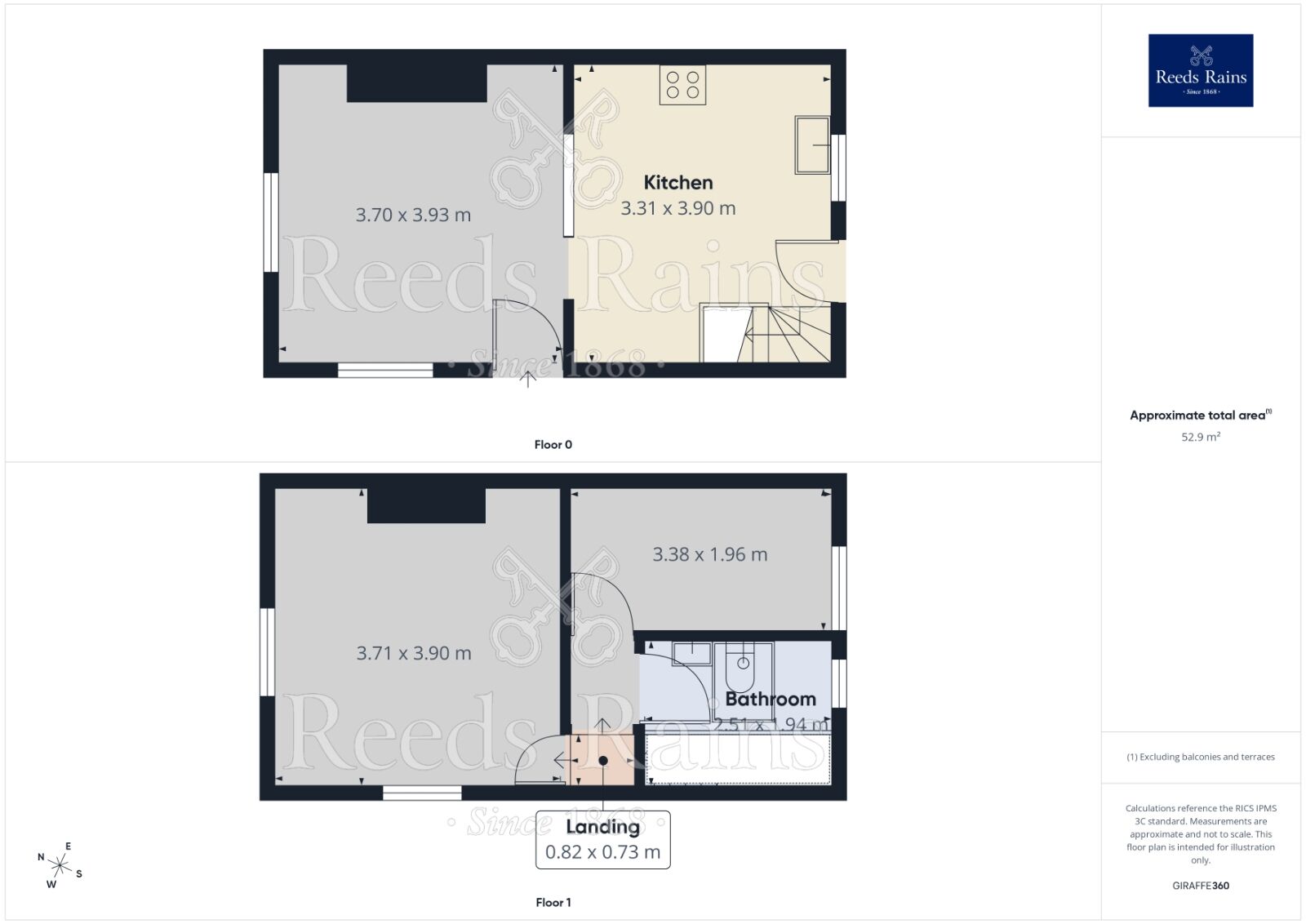 Floorplan of 2 bedroom End Terrace House for sale, Knutsford Road, Manchester, Greater Manchester, M18