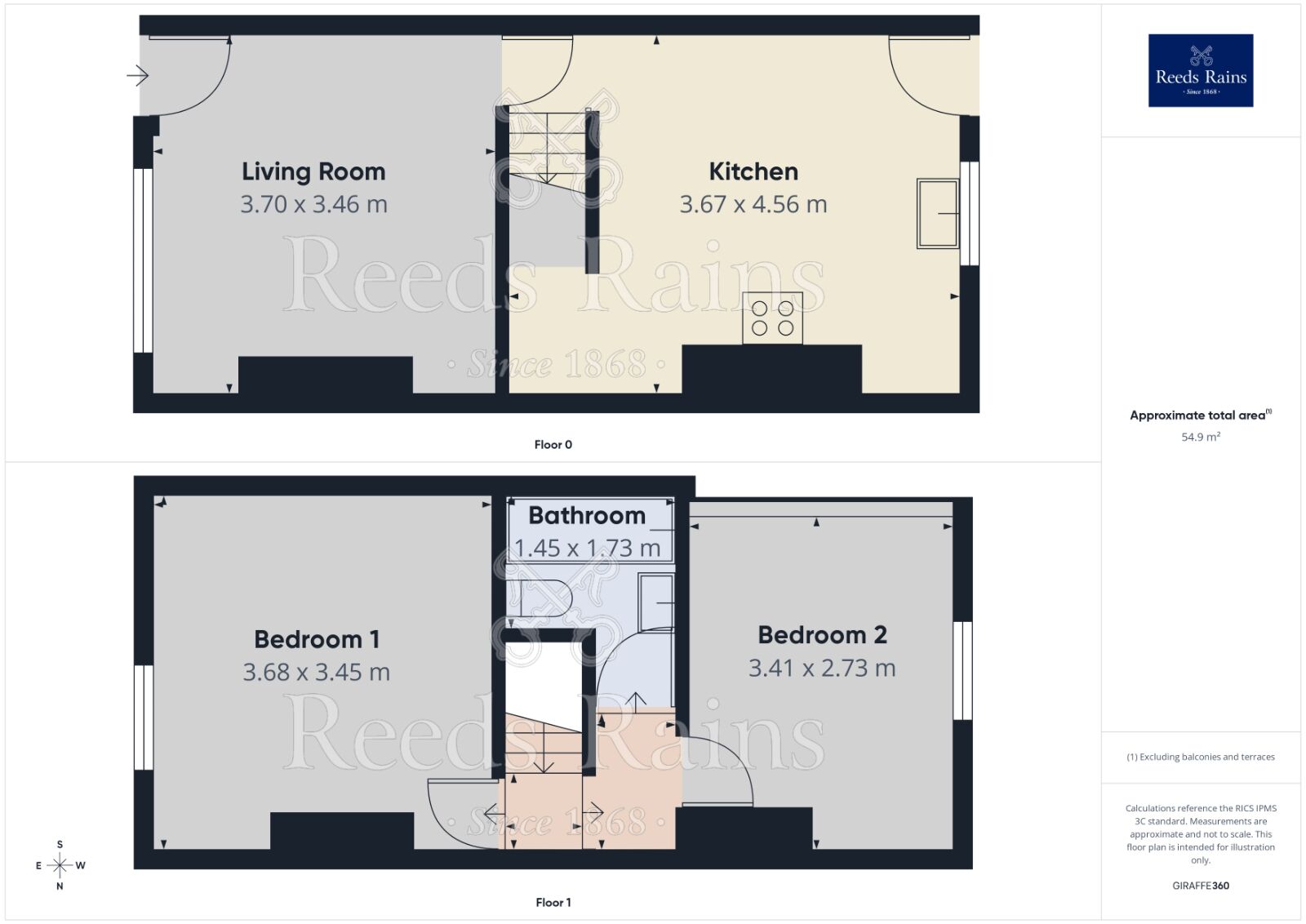 Floorplan of 2 bedroom Mid Terrace House to rent, Bolton Street, Stockport, Greater Manchester, SK5