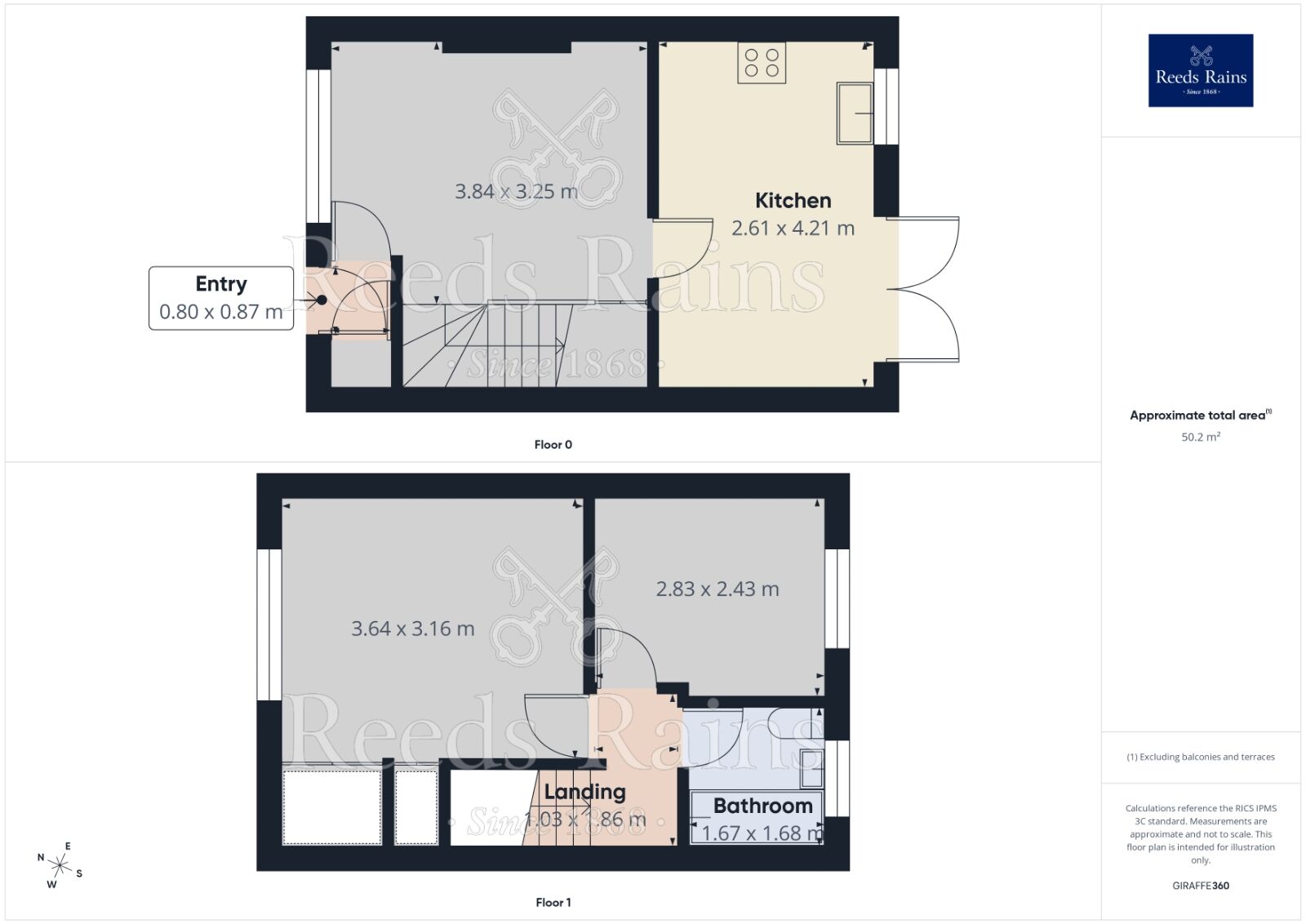 Floorplan of 2 bedroom Semi Detached House to rent, Tarrington Close, Manchester, Greater Manchester, M12