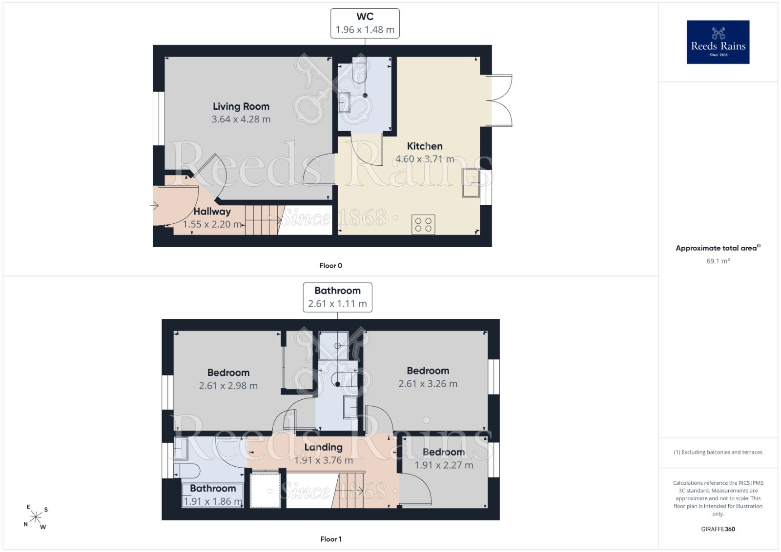 Floorplan of 3 bedroom Semi Detached House to rent, Rainshaw Lane, Manchester, Greater Manchester, M18