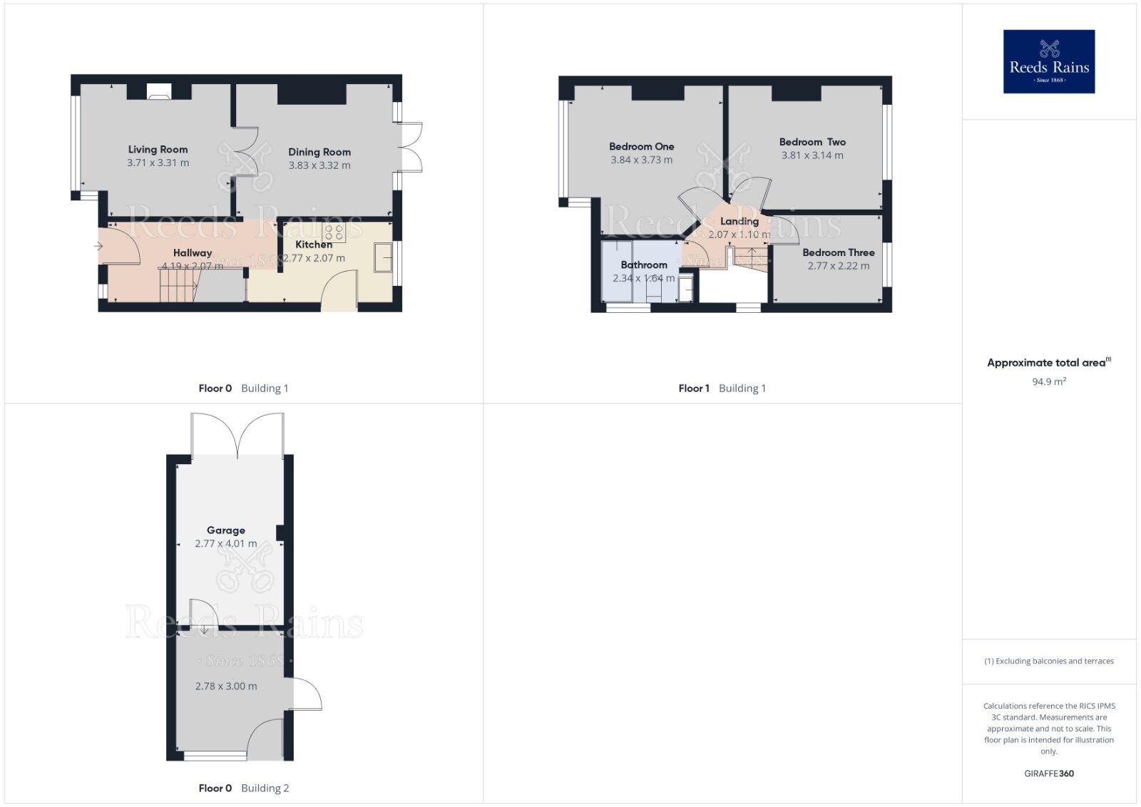 Floorplan of 3 bedroom Semi Detached House for sale, Hardman Road, Stockport, Greater Manchester, SK5