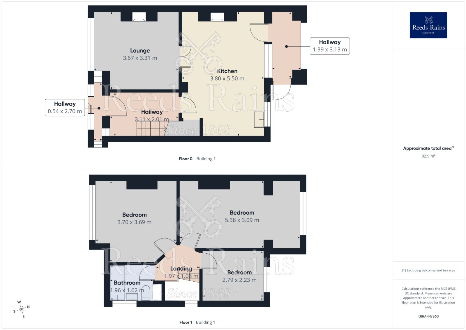 Floorplan of 3 bedroom Semi Detached House for sale, Marland Crescent, Stockport, Greater Manchester, SK5