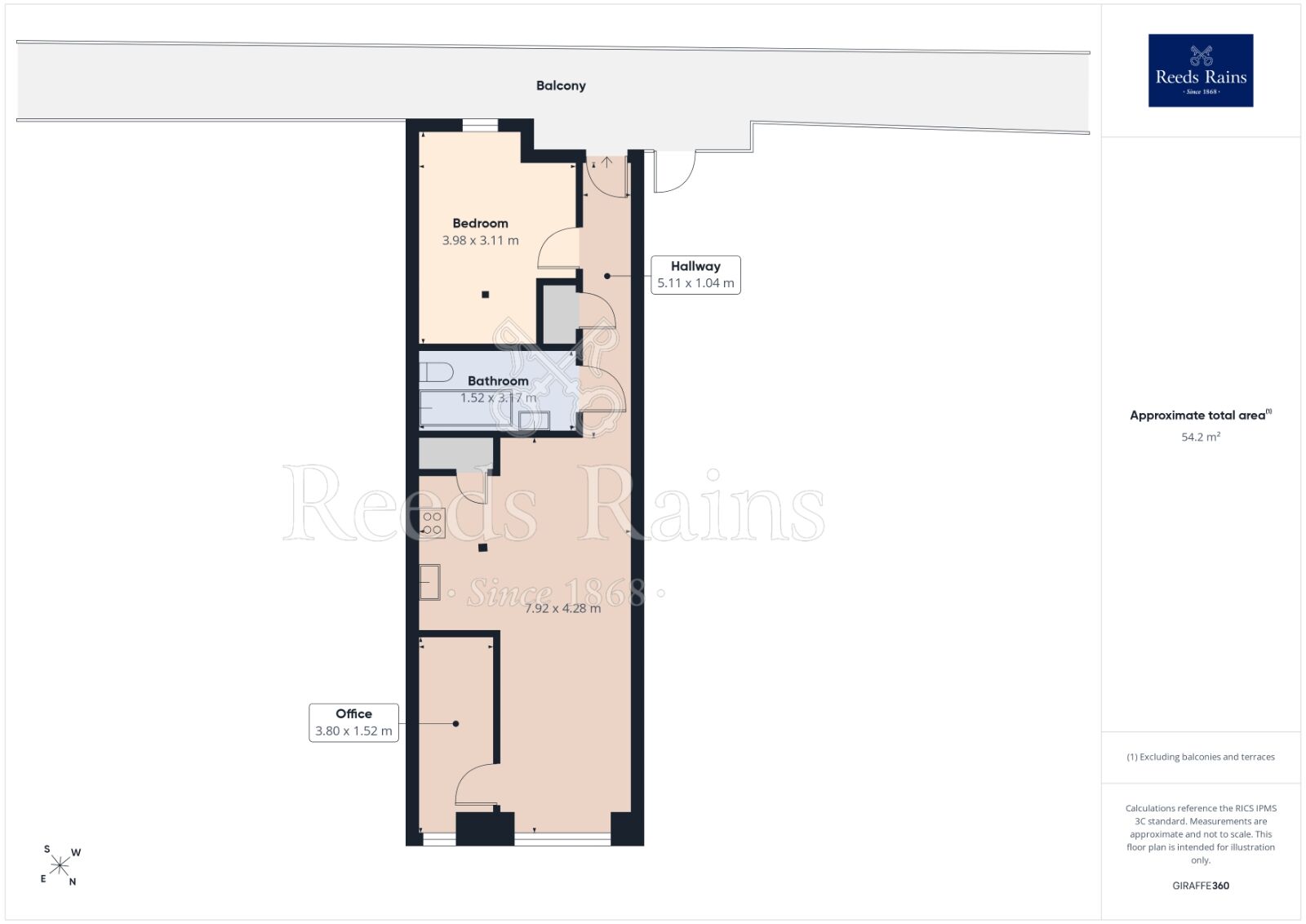 Floorplan of 2 bedroom Flat for sale, Elisabeth Mill, Reddish, Greater Manchester, SK5