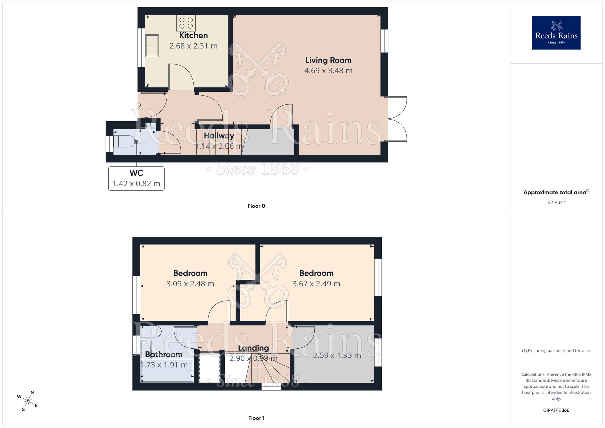 Floorplan of 3 bedroom Semi Detached House for sale, Collin Avenue, Manchester, Greater Manchester, M18