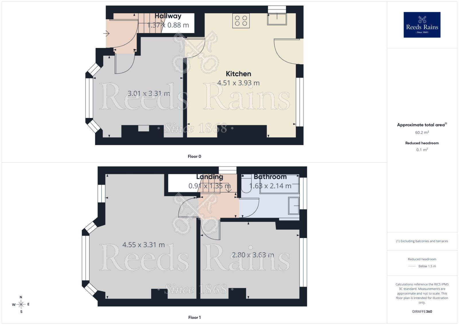 Floorplan of 2 bedroom Semi Detached House for sale, Rowood Avenue, Reddish, Greater Manchester, SK5