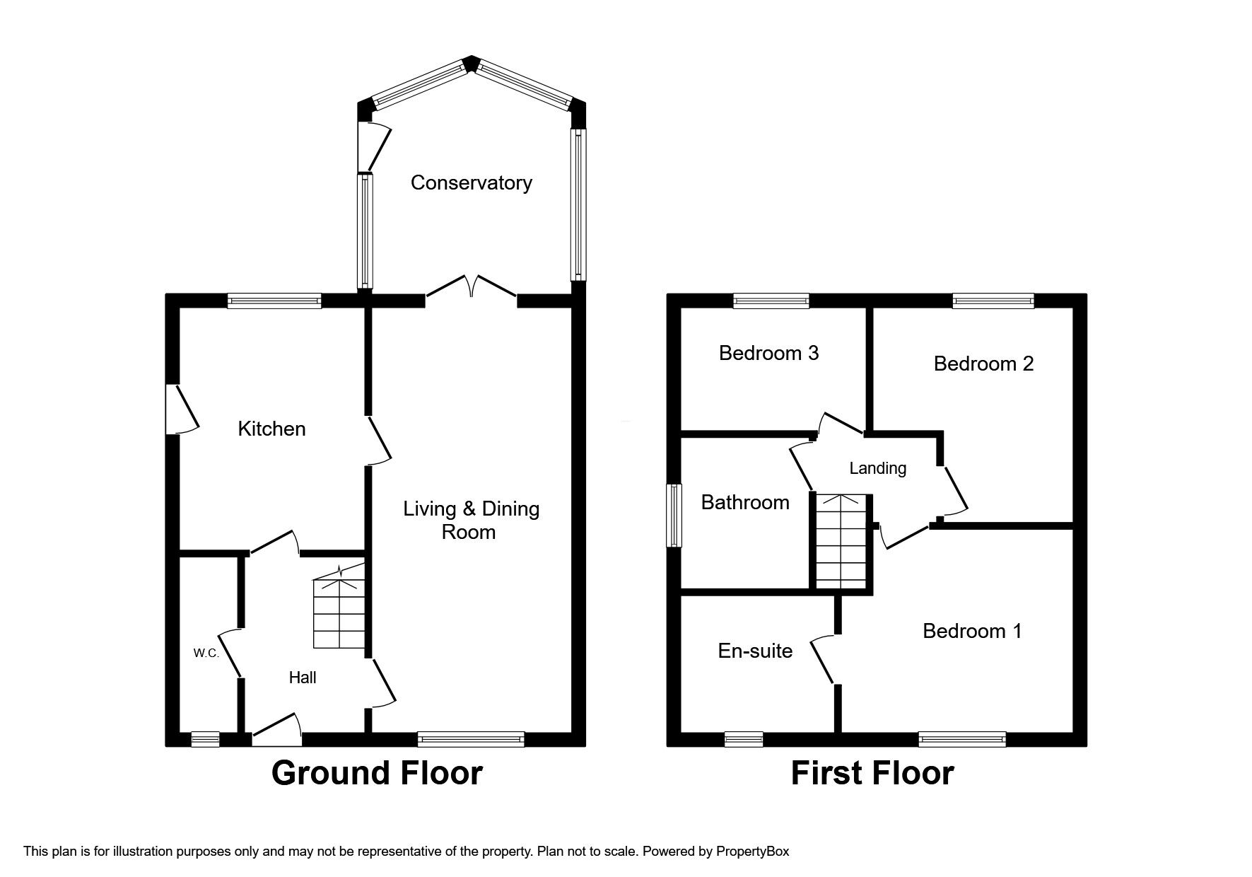Floorplan of 3 bedroom Detached House for sale, Trem Y Geulan, Kinmel Bay, Conwy, LL18