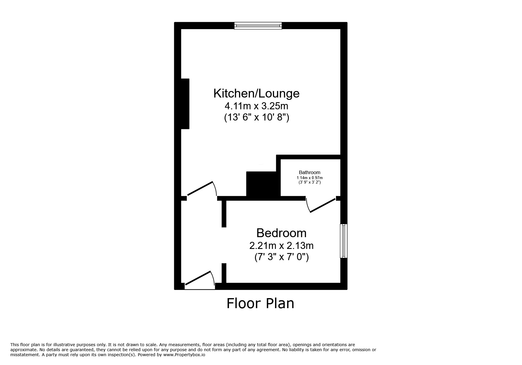 Floorplan of 1 bedroom  Flat to rent, Beechwood Road, Rhyl, Denbighshire, LL18