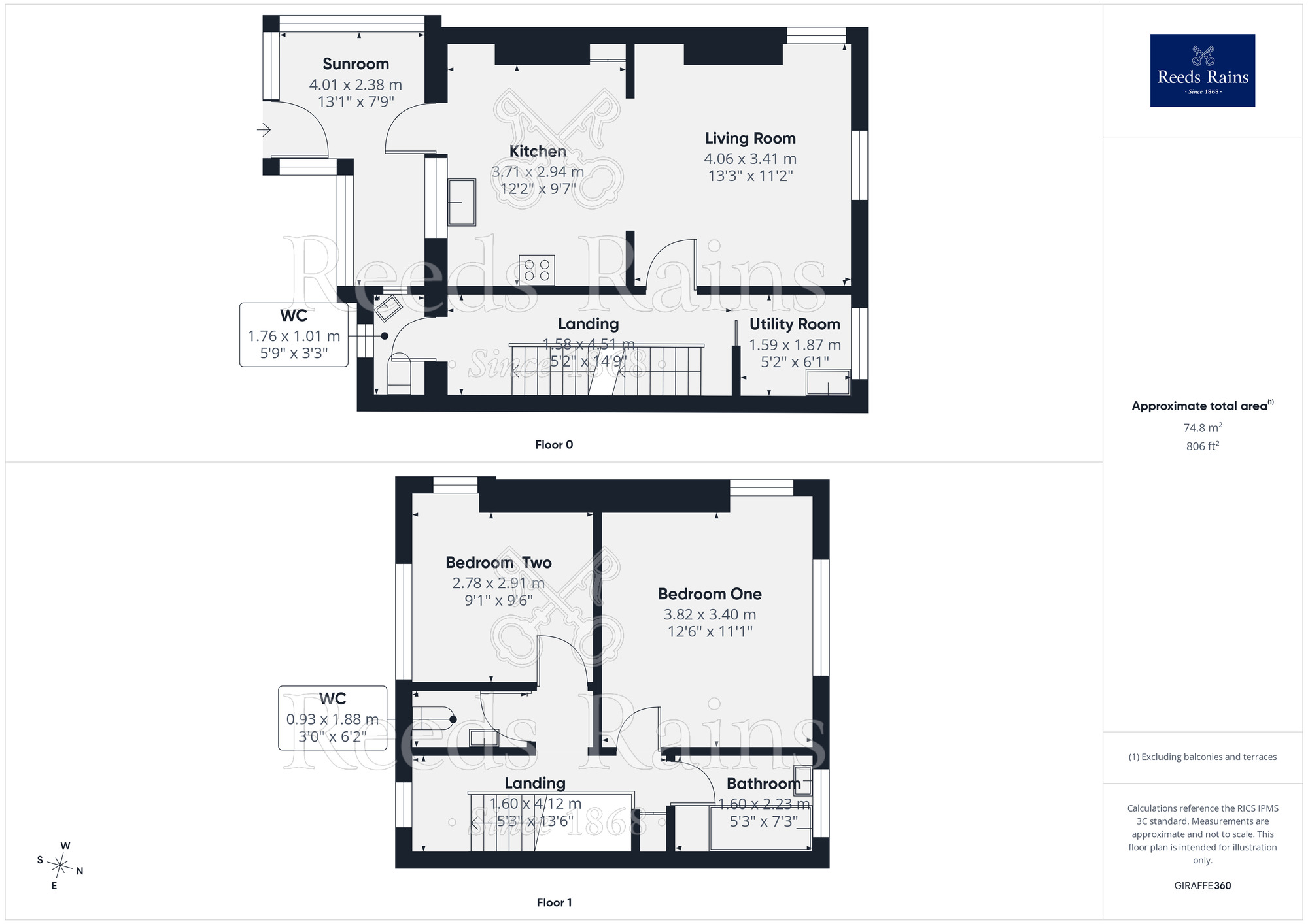 Floorplan of 2 bedroom Flat to rent, Fron Hyfryd, Groes Lwyd, Abergele, LL22