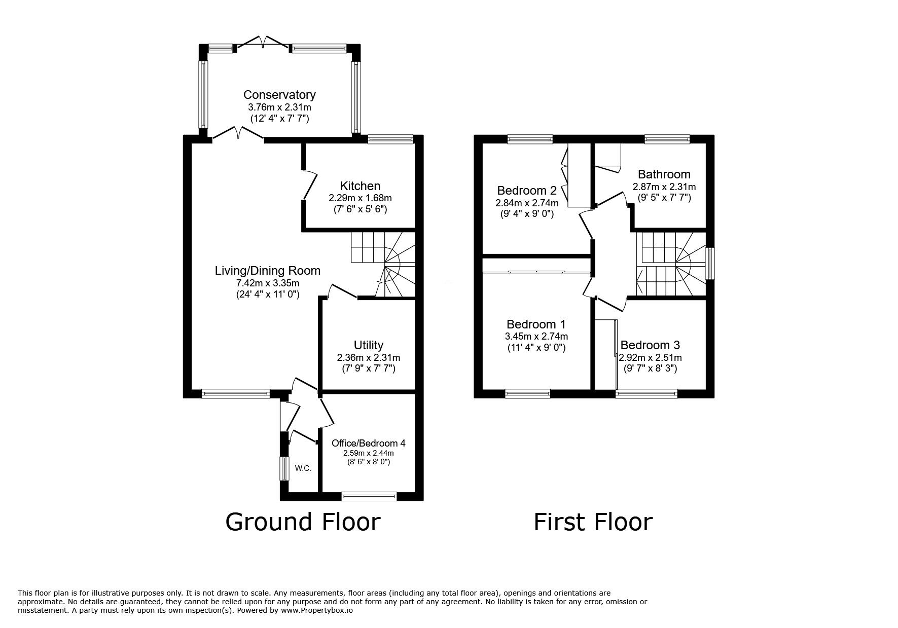 Floorplan of 3 bedroom Detached House for sale, Maes Y Gog, Rhyl, Denbighshire, LL18