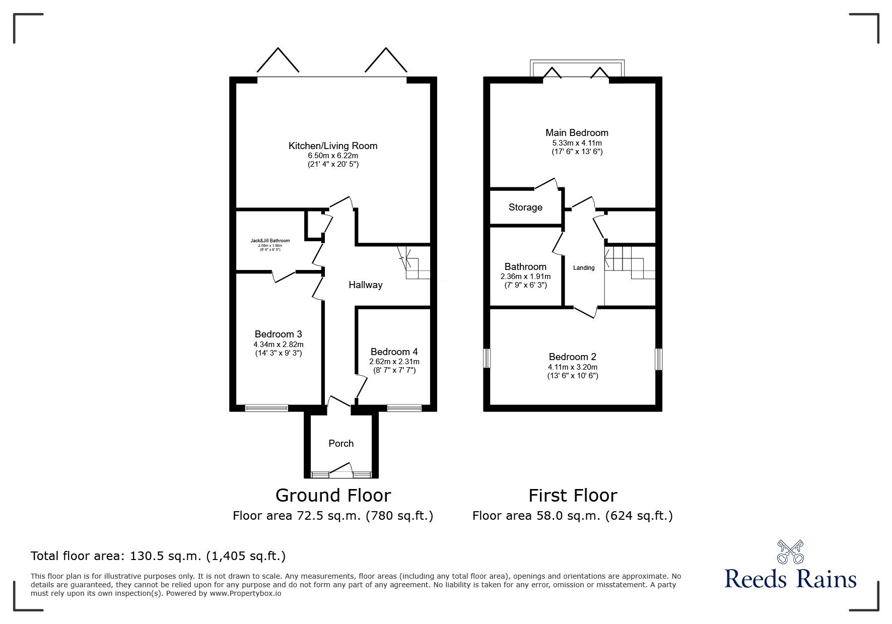 Floorplan of 4 bedroom Detached House to rent, Dee Road, Talacre, Flintshire, CH8