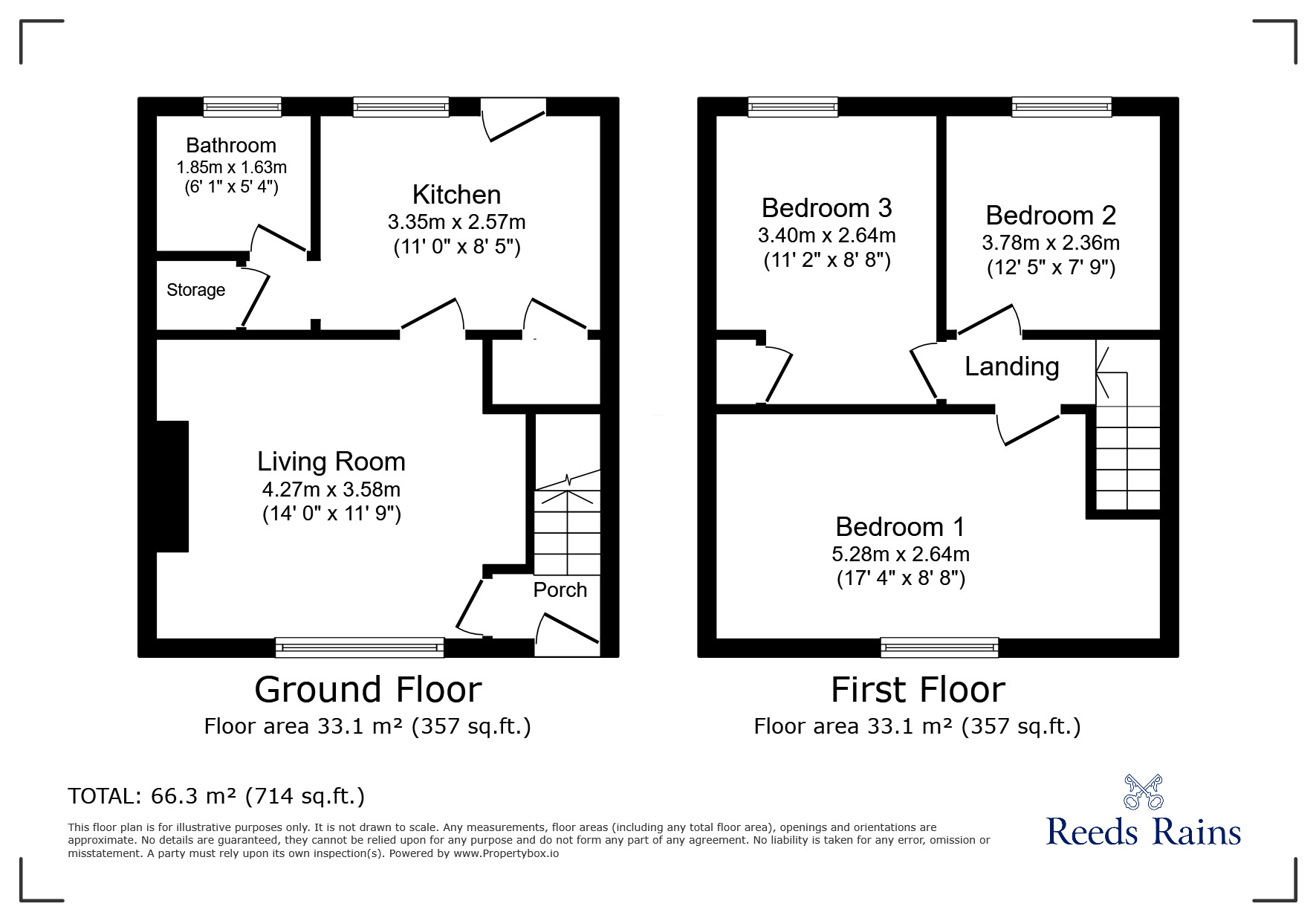 Floorplan of 3 bedroom Mid Terrace House to rent, Porth Y Dre, Ruthin, Denbighshire, LL15