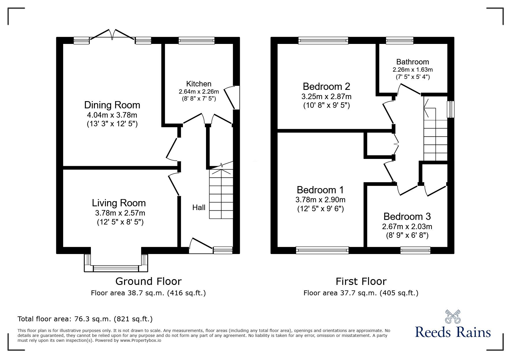 Floorplan of 3 bedroom Detached House for sale, Marsh Road, Rhyl, Denbighshire, LL18
