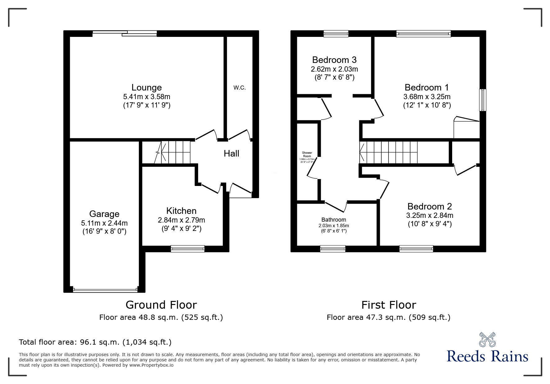 Floorplan of 3 bedroom Semi Detached House to rent, Llys Dolhaiarn, Llanfairtalhaiarn, Conwy, LL22