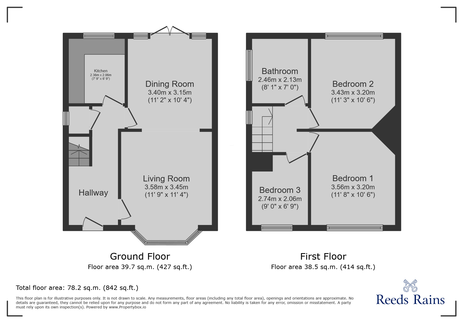 Floorplan of 3 bedroom Semi Detached House to rent, Pen Y Maes, Prestatyn, Denbighshire, LL19