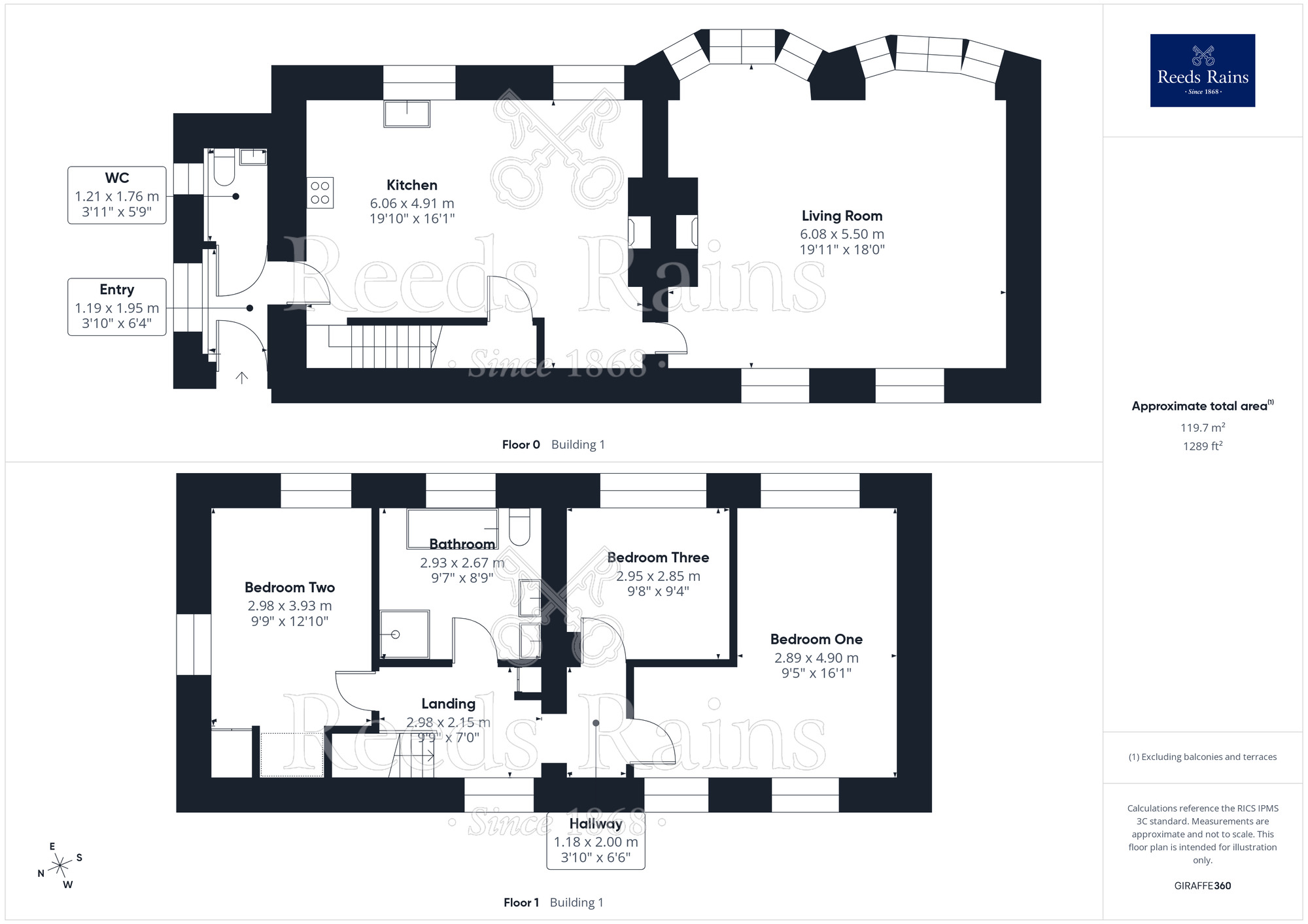Floorplan of 3 bedroom End Terrace House for sale, Vicarage Close, Bodelwyddan, Denbighshire, LL18