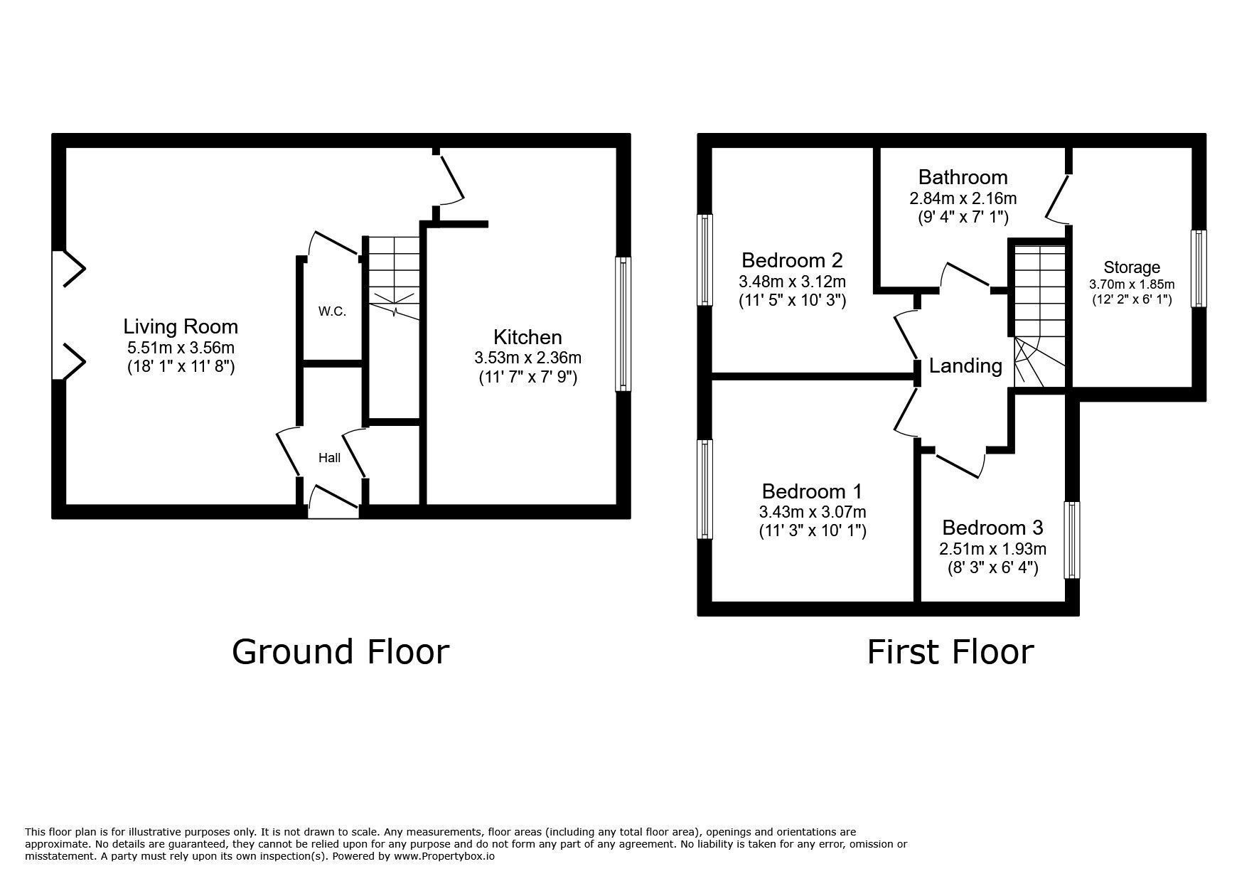 Floorplan of 3 bedroom Semi Detached House to rent, Rhyl Coast Road, Rhyl, Denbighshire, LL18
