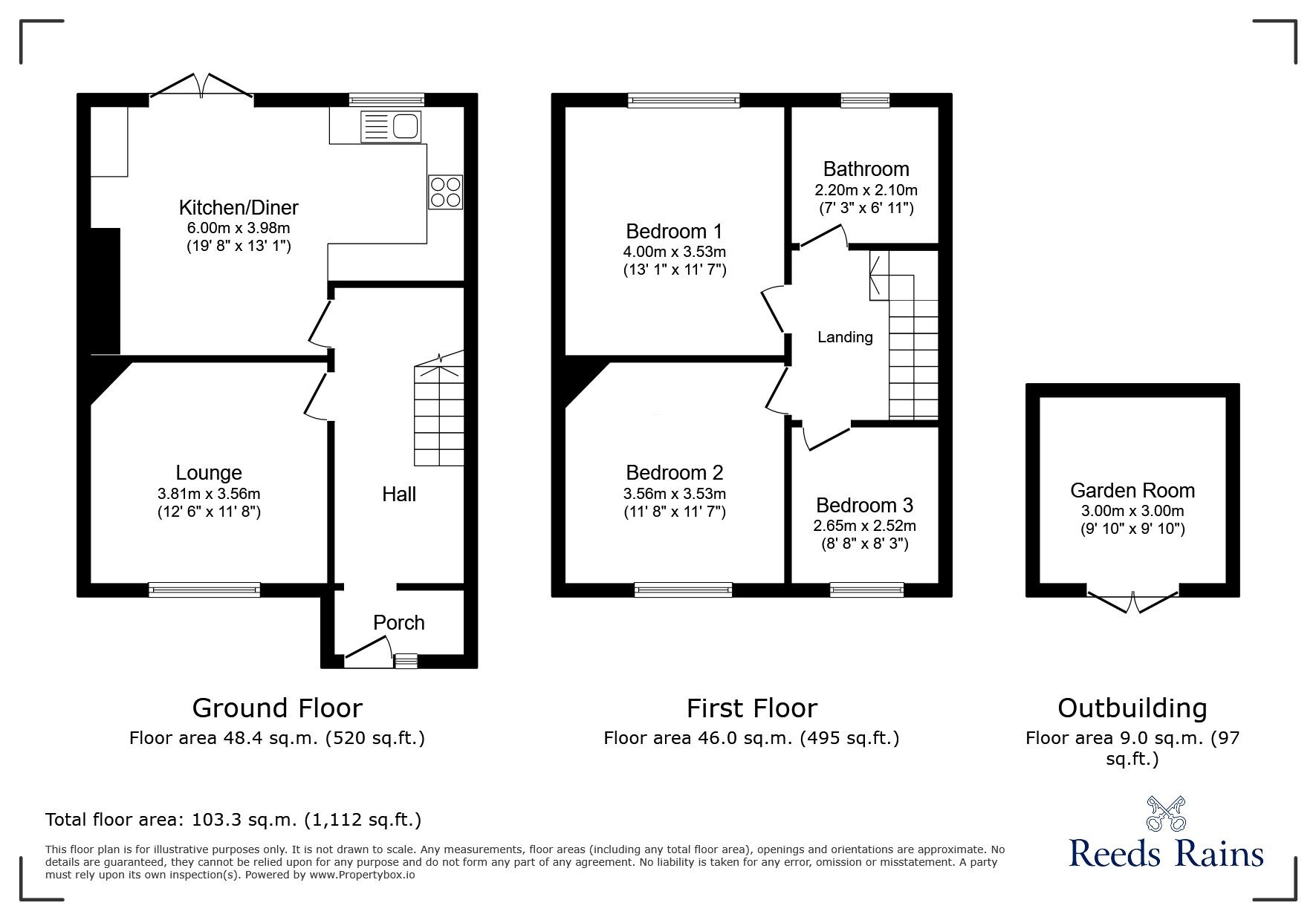 Floorplan of 3 bedroom Semi Detached House to rent, Fforddisa, Prestatyn, Denbighshire, LL19