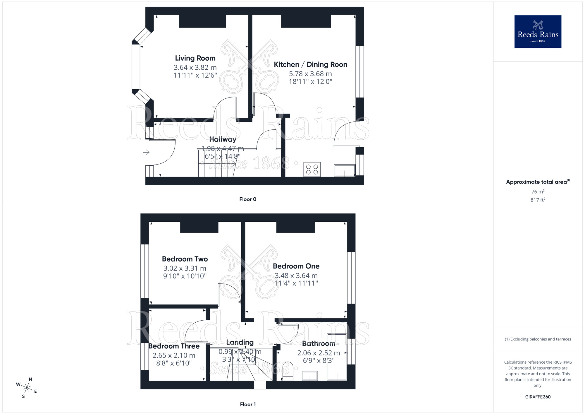 Floorplan of 3 bedroom End Terrace House for sale, Buckley Avenue, Rhyl, Denbighshire, LL18
